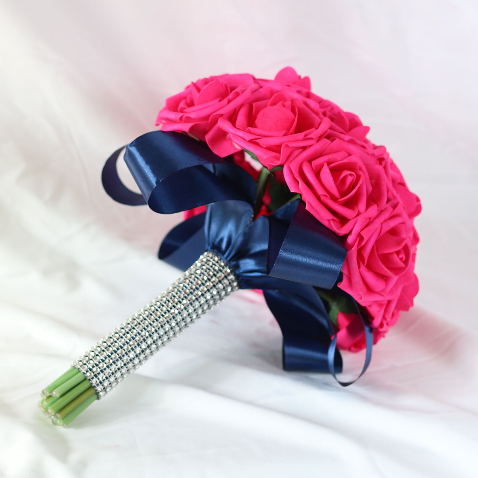 Bridal Hot Pink Bouquets Sets Corsages and Boutonnieres