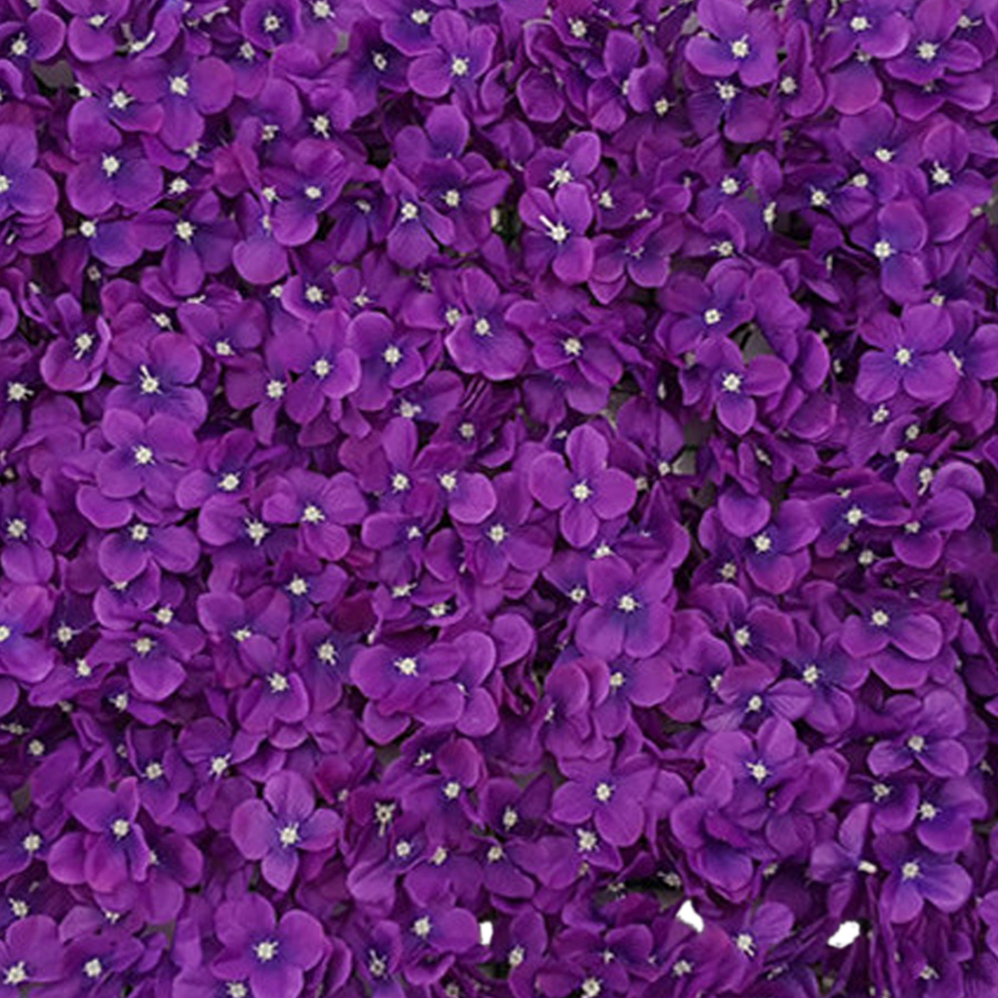 Dark Purple Flower Backdrop Artificial Hydrangea Flower Wall Wedding Decor