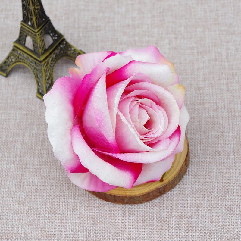 Artificial Flowers Silk Rose Heads in Bulk