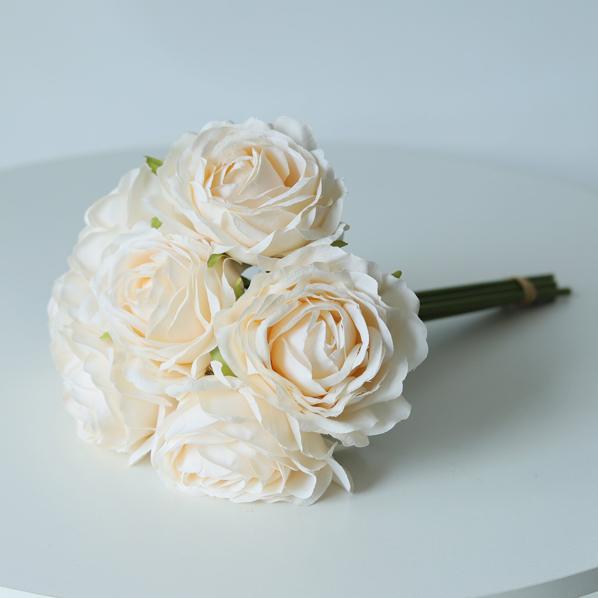 Artificial Cabbage Roses Silk Flower Bouquet - VANRINA