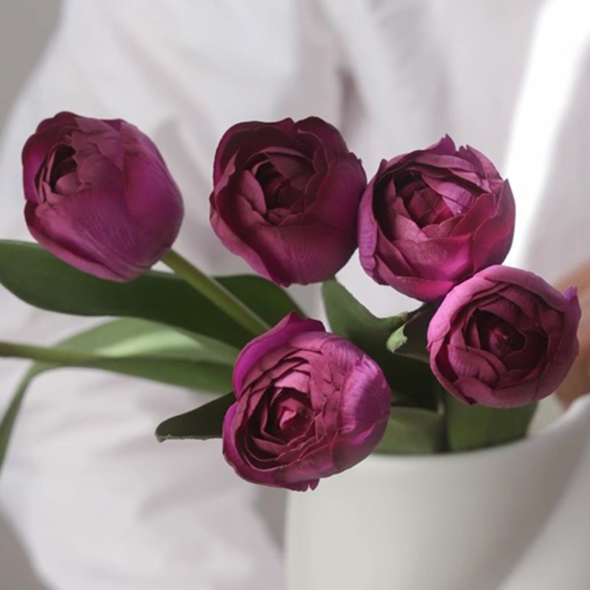 Real Touch Silk Tulips Bouquet Wedding Flowers