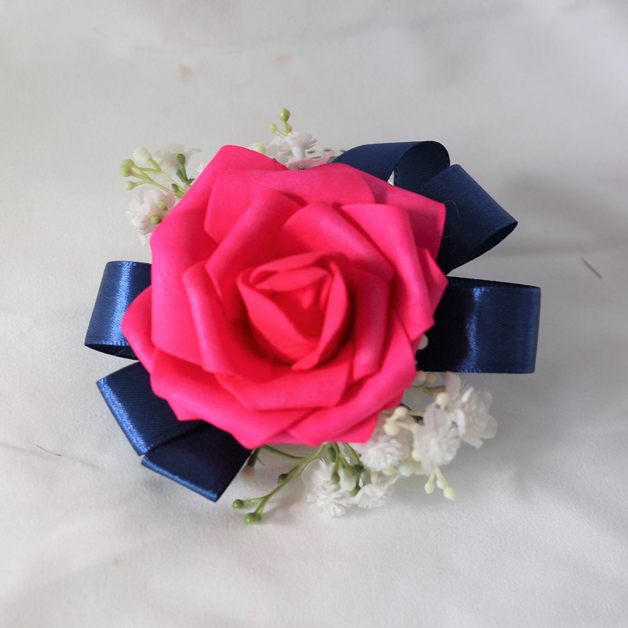 Bridal Hot Pink Bouquets Sets Corsages and Boutonnieres