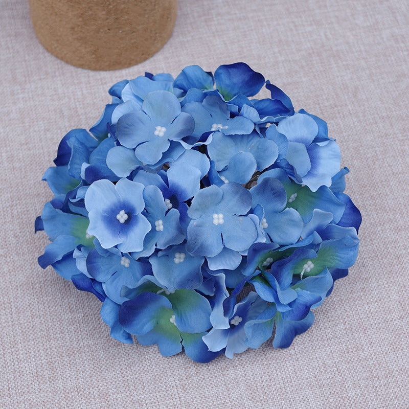 Fake Hydrangea Silk Flower Heads 17cm