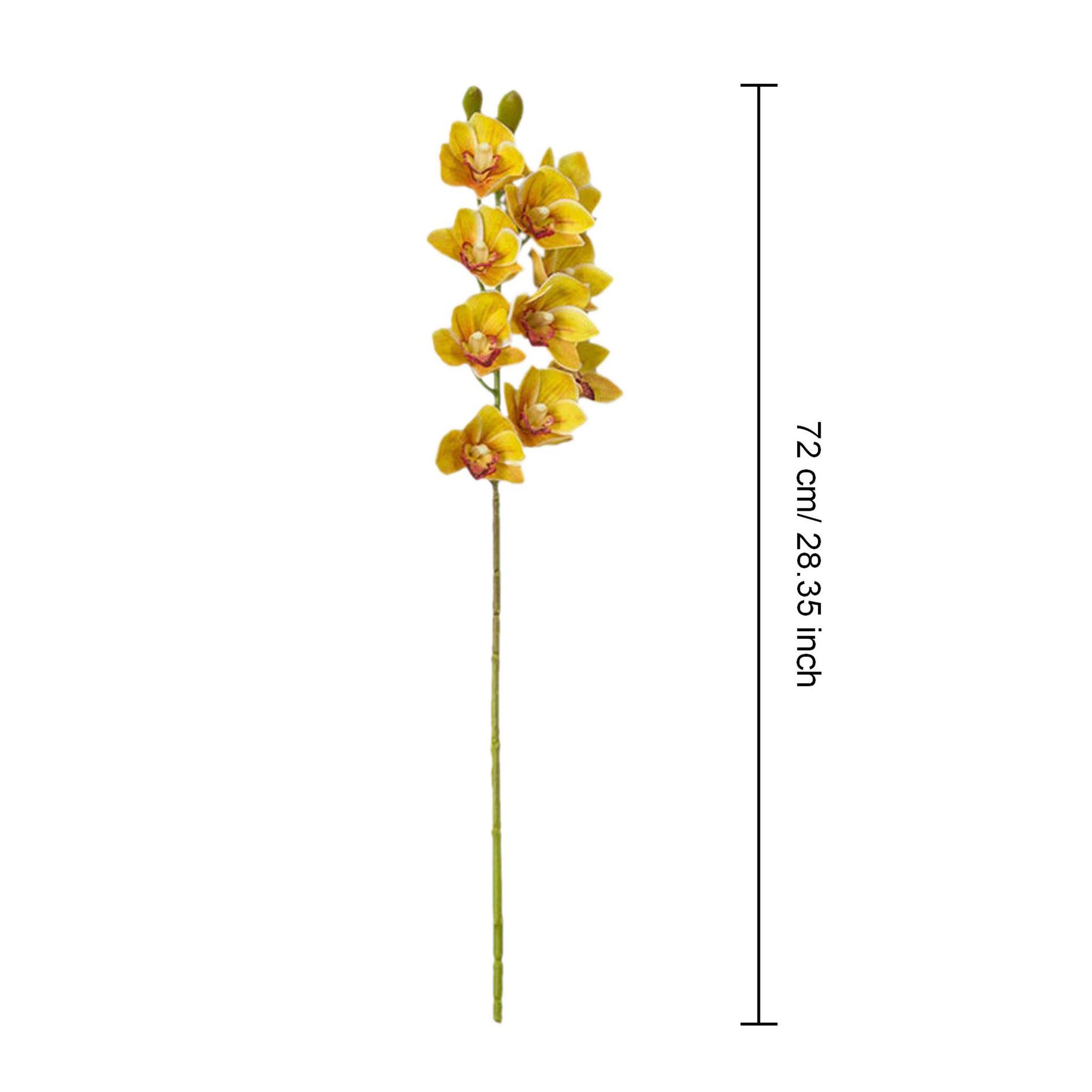 Real Touch 3D Printing Artificial Cymbidium Orchid Flower Latex Flowers