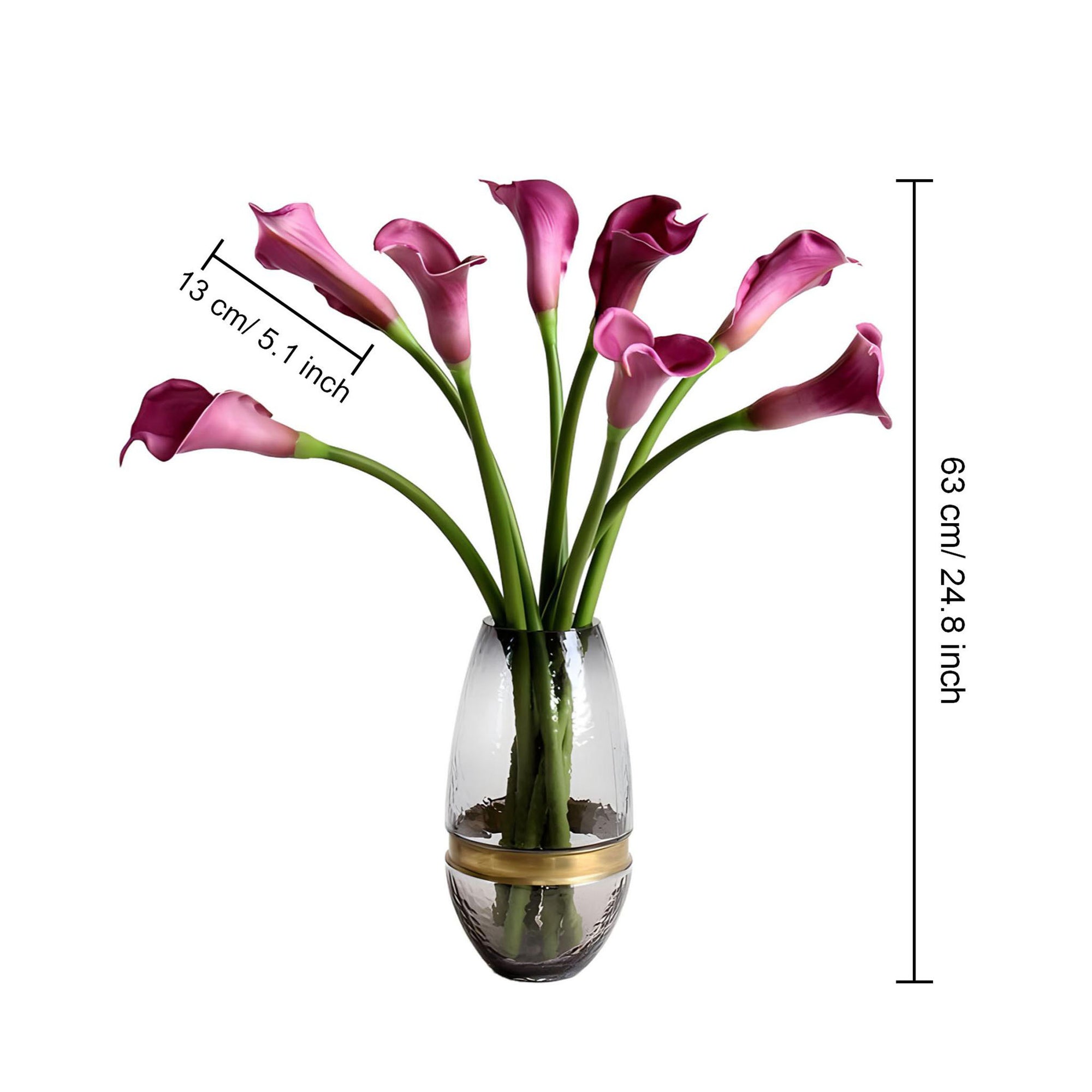 calla lily fake plant Large Calla Lily Artificial Flowers Tall Calla Lilies White