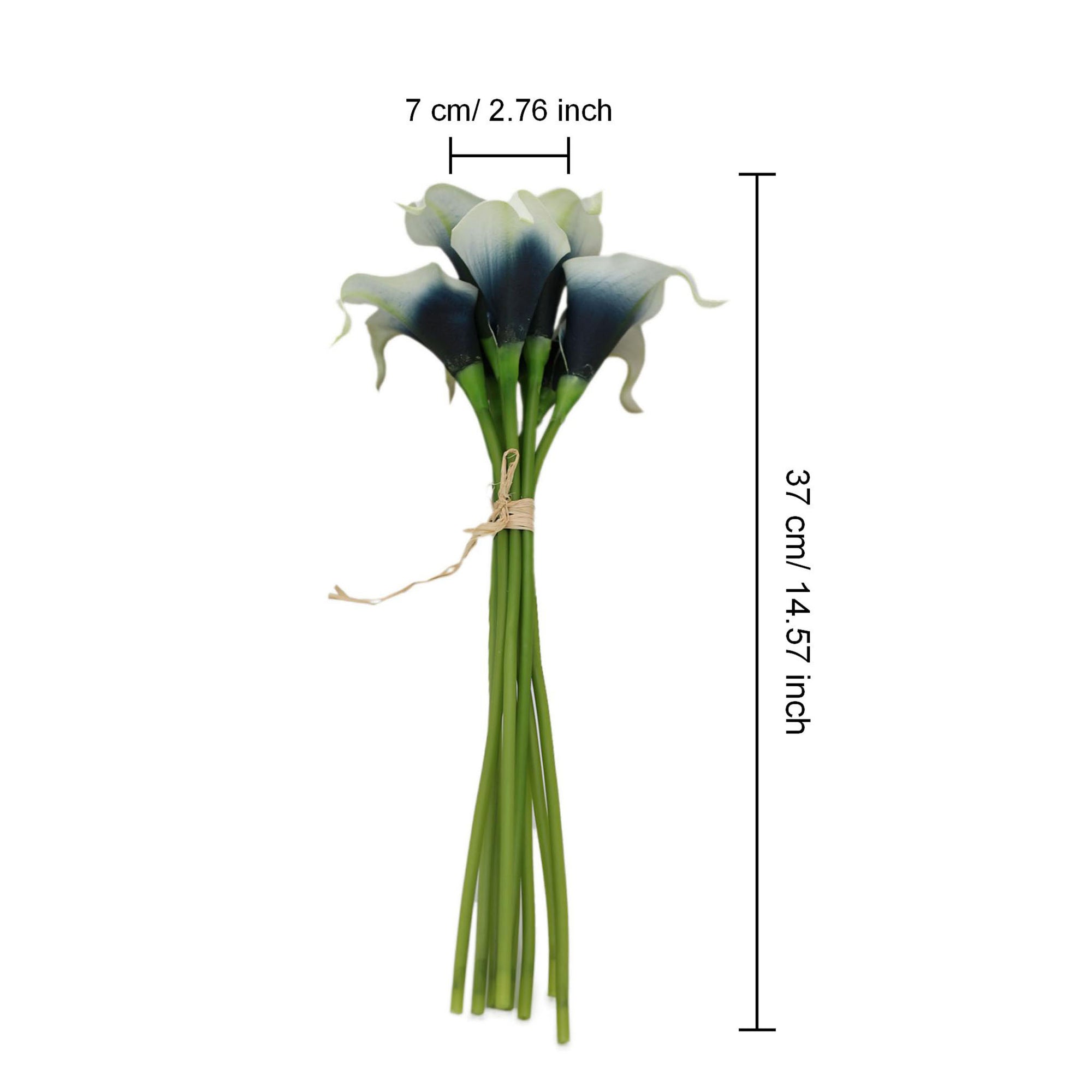 picasso calla lily plant Picasso Navy Blue Calla Lily Bouquet Faux Calla Lilies