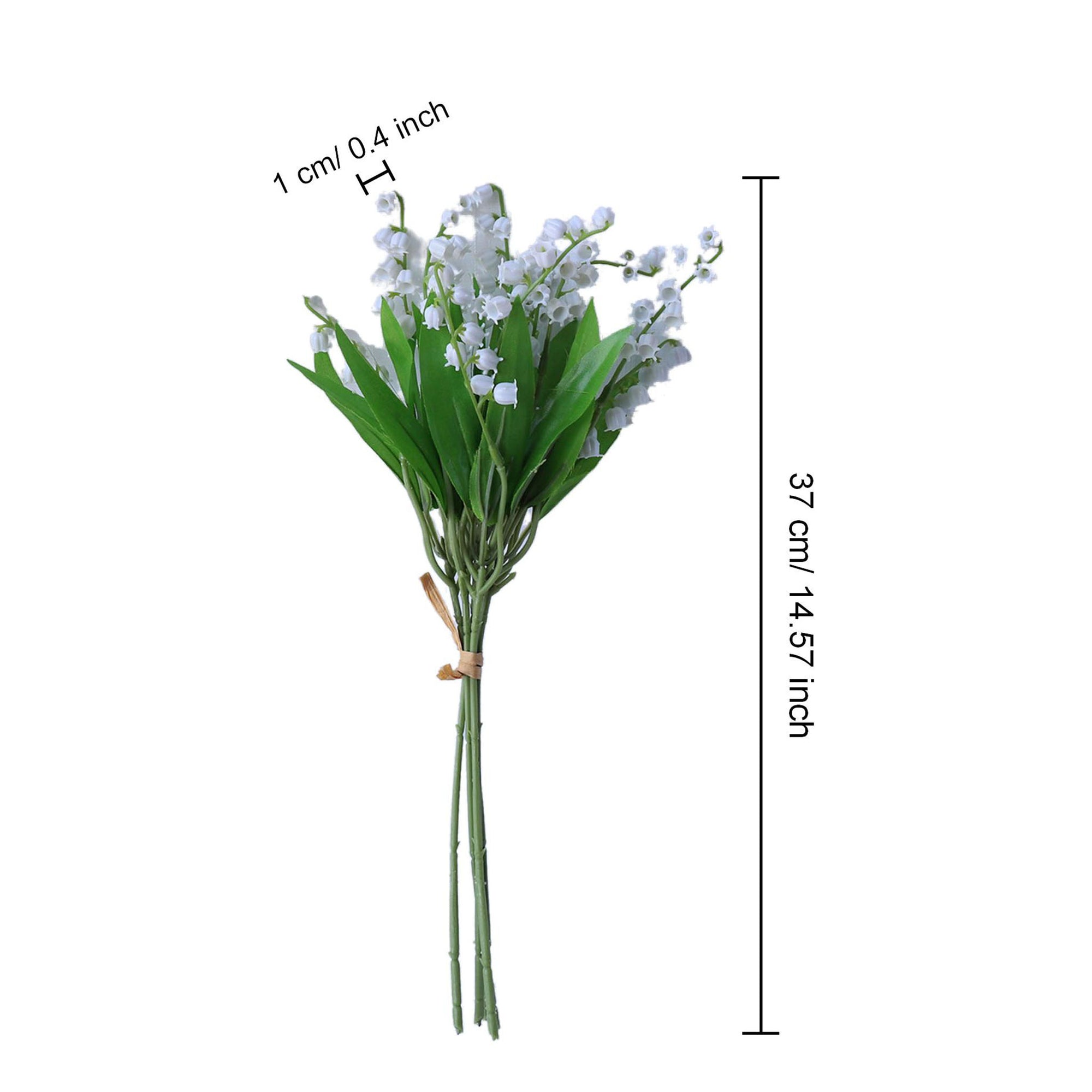 fake white lily flowers Fake Flowers Realistic White Lily of the valley