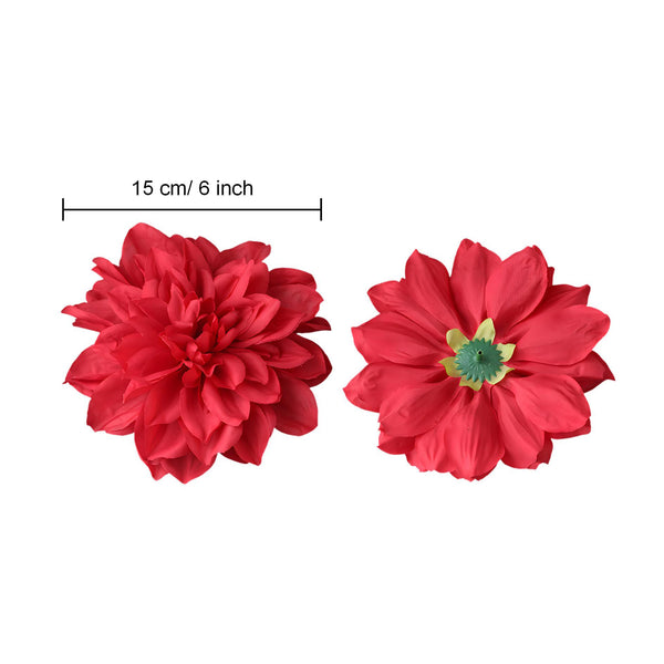 Artificial Dahlia Silk Flower Heads Wholesale Flowers 6" VANRINA