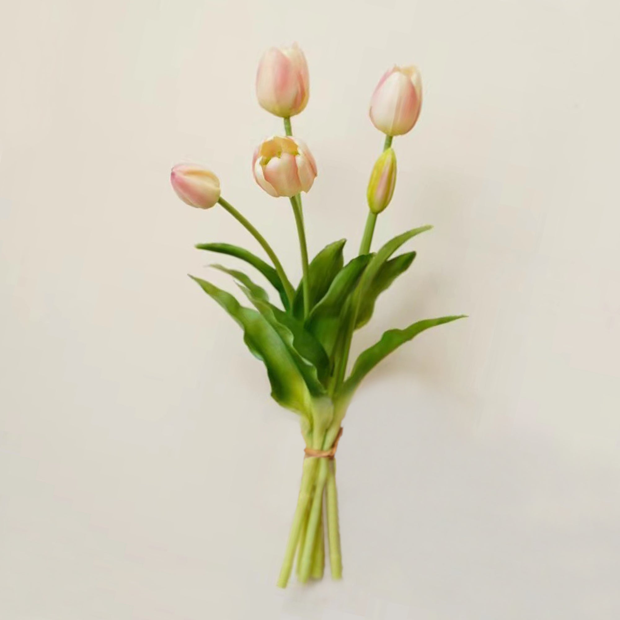 Artificial Latex Tulip Bouquet Real Touch Flowers 16"