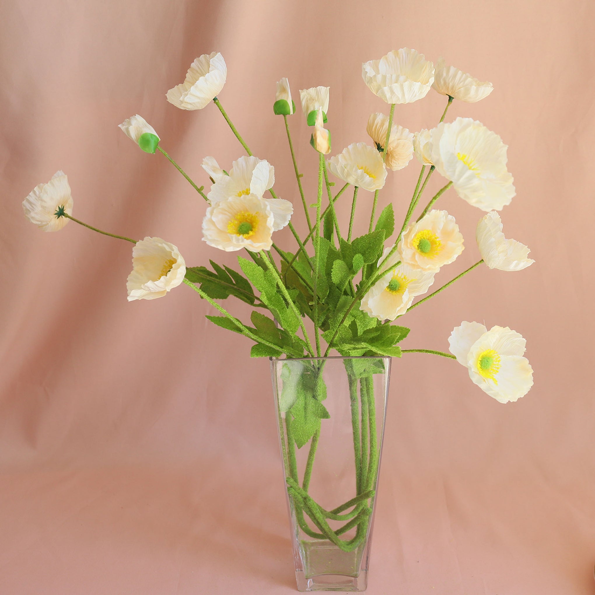 Artificial Poppies Silk Poppy Flowers VANRINA