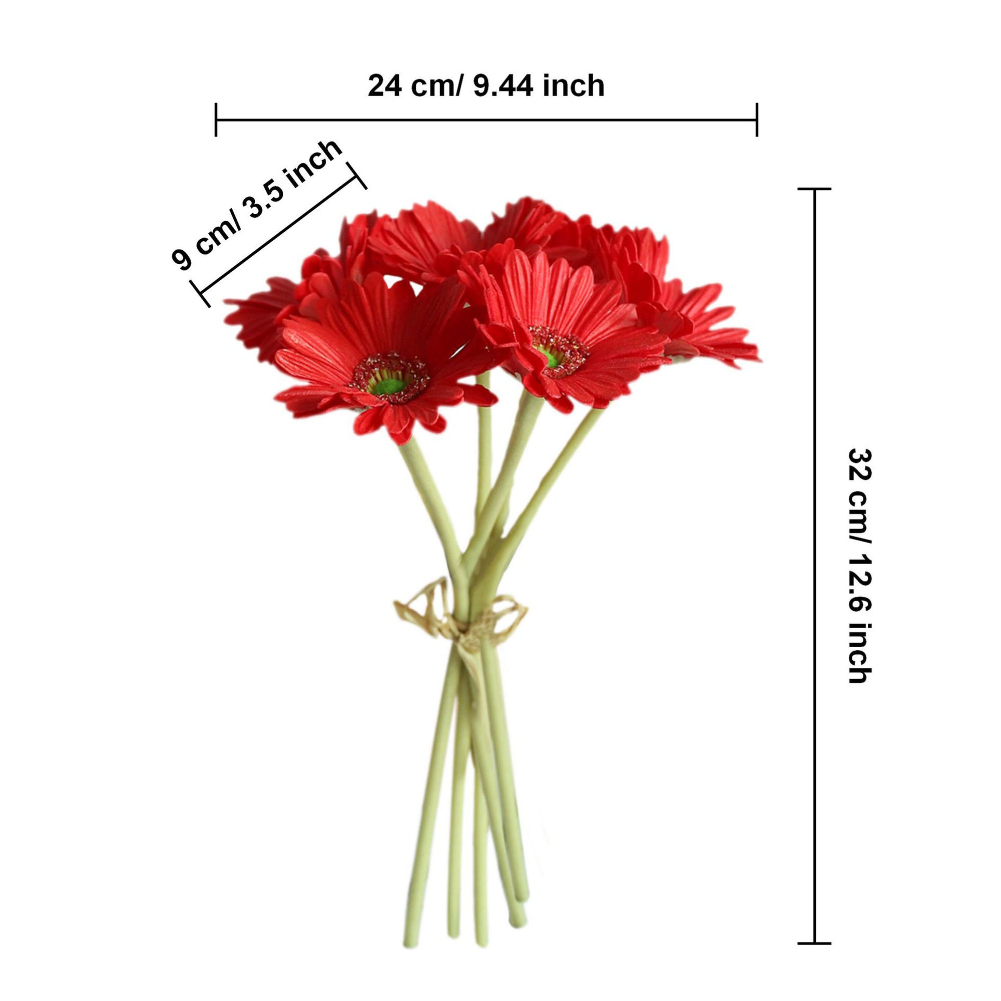 Realistic Artificial Gerbera Daisy Flower Bouquet