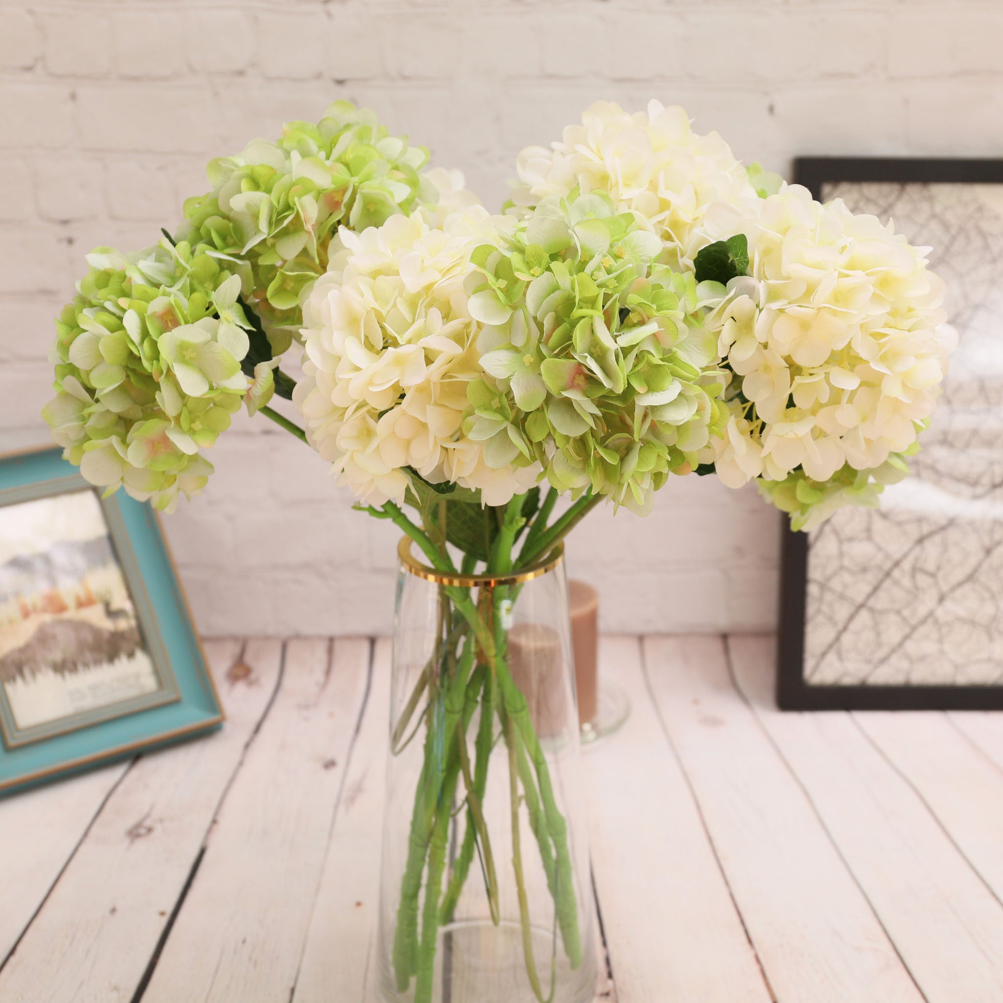 Wedding Flowers Silk Hydrangeas Arrangement