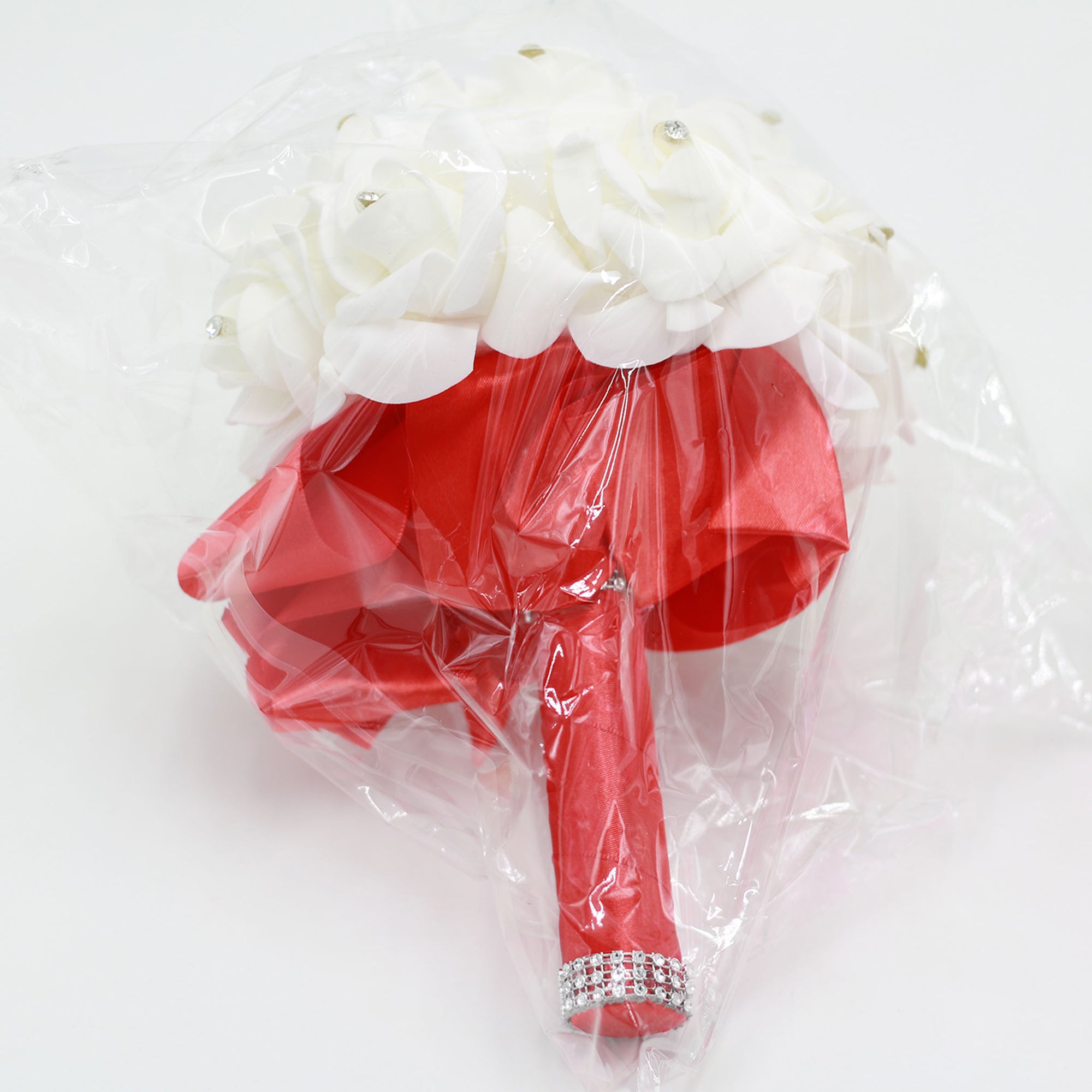 Small Bouquet for Bridesmaids Flower Girl Artificial White Flower Bouquet