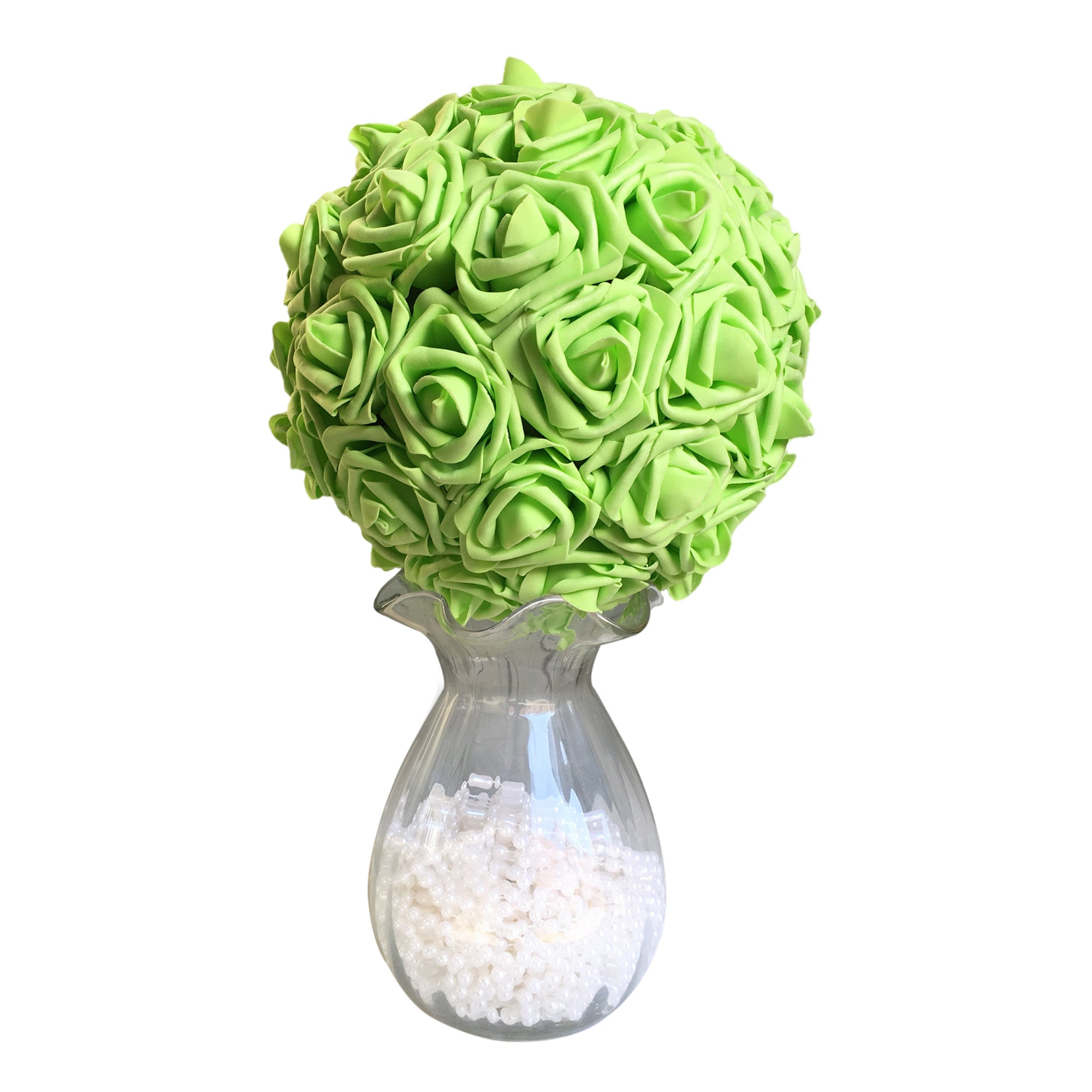 lime green flower ball