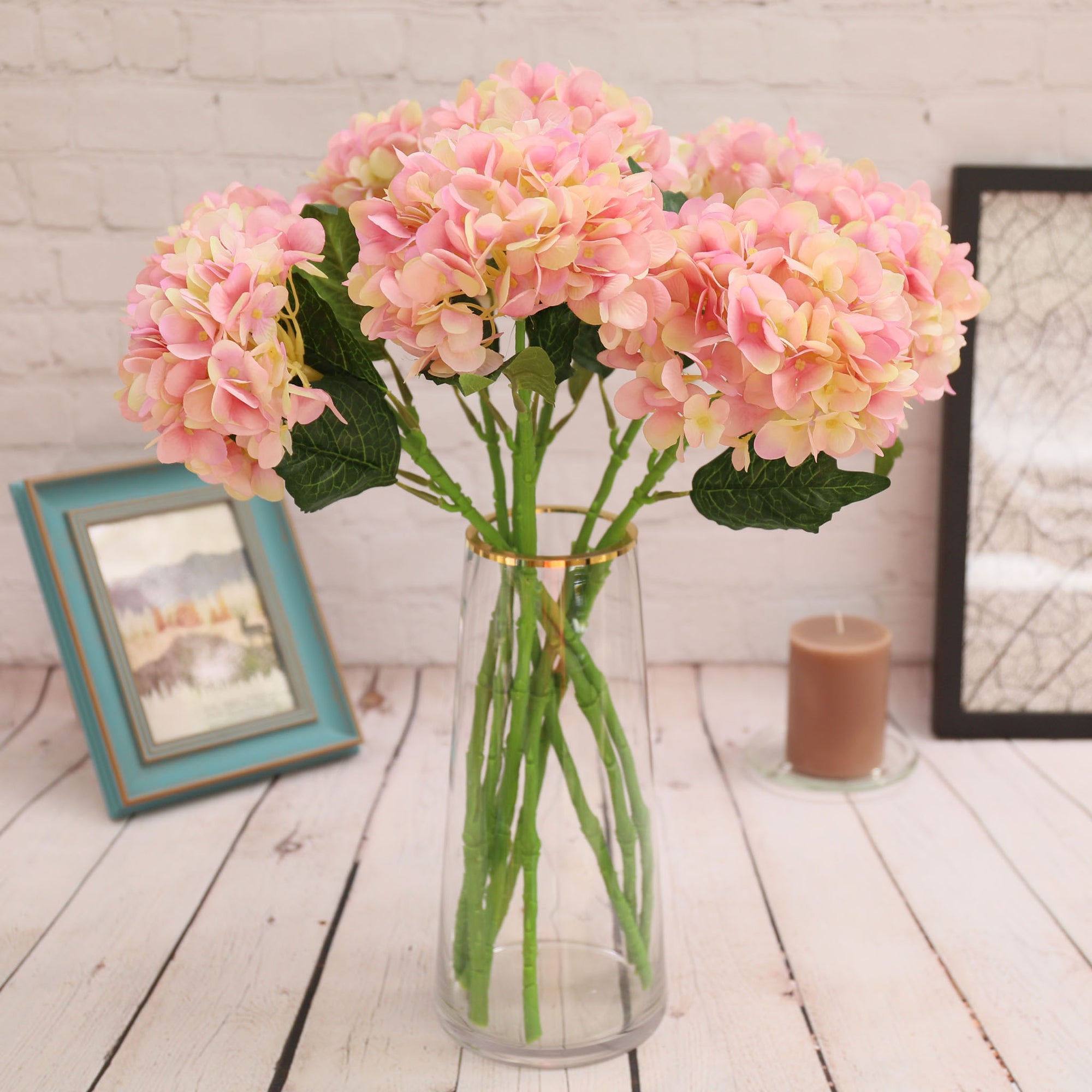 Wedding Flowers Silk Hydrangeas Arrangement