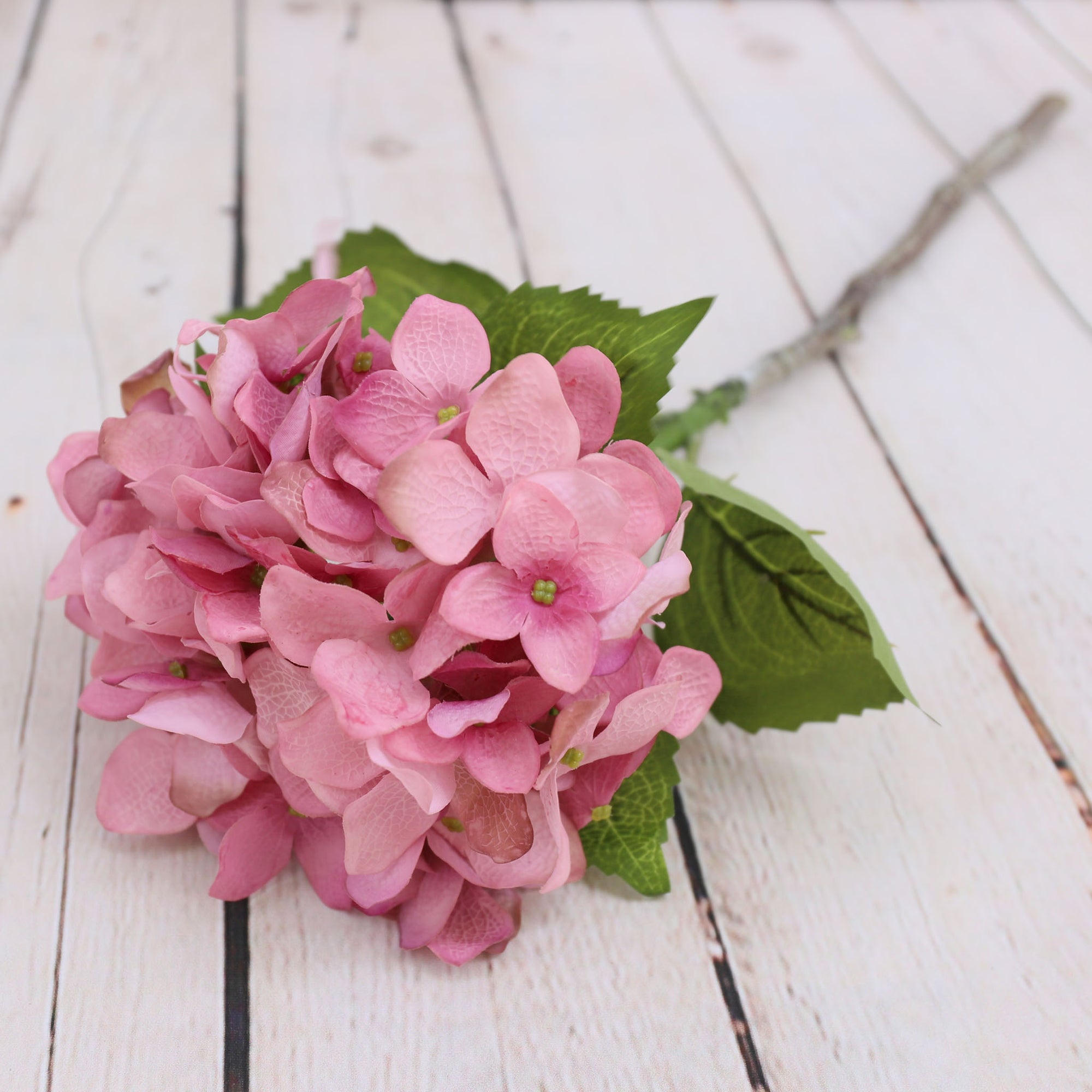 Pink Hydrangea Real Touch Flowers 6pcs