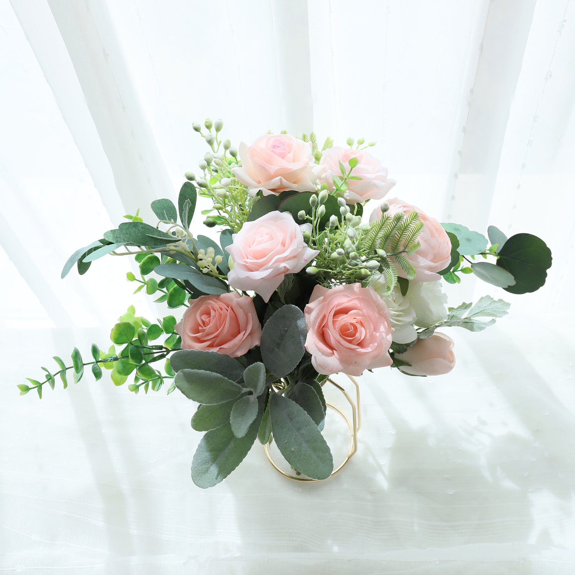 Rustic Bridal Bouquet Blush Peach Wedding Bouquet