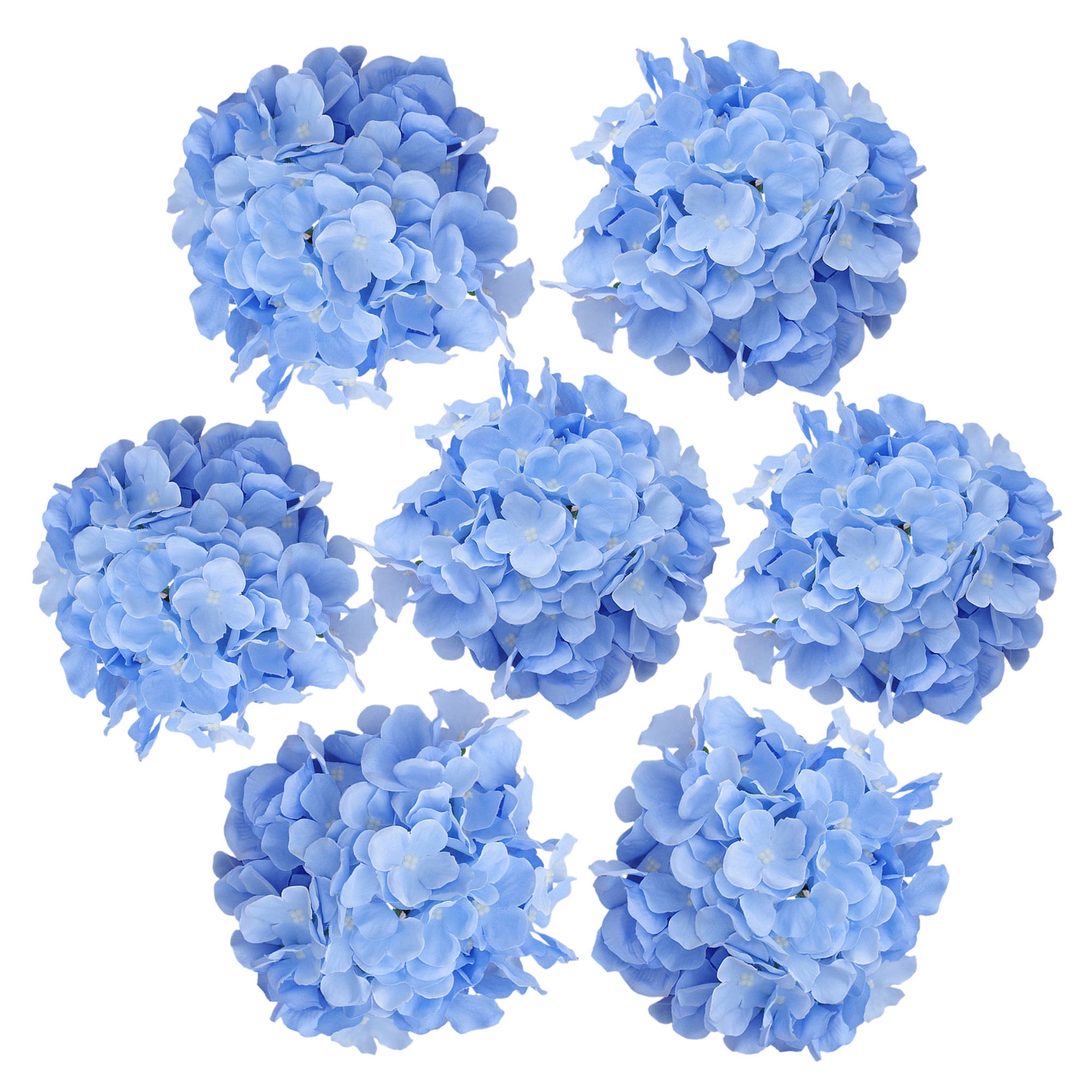 Fake Hydrangea Silk Flower Heads 17cm