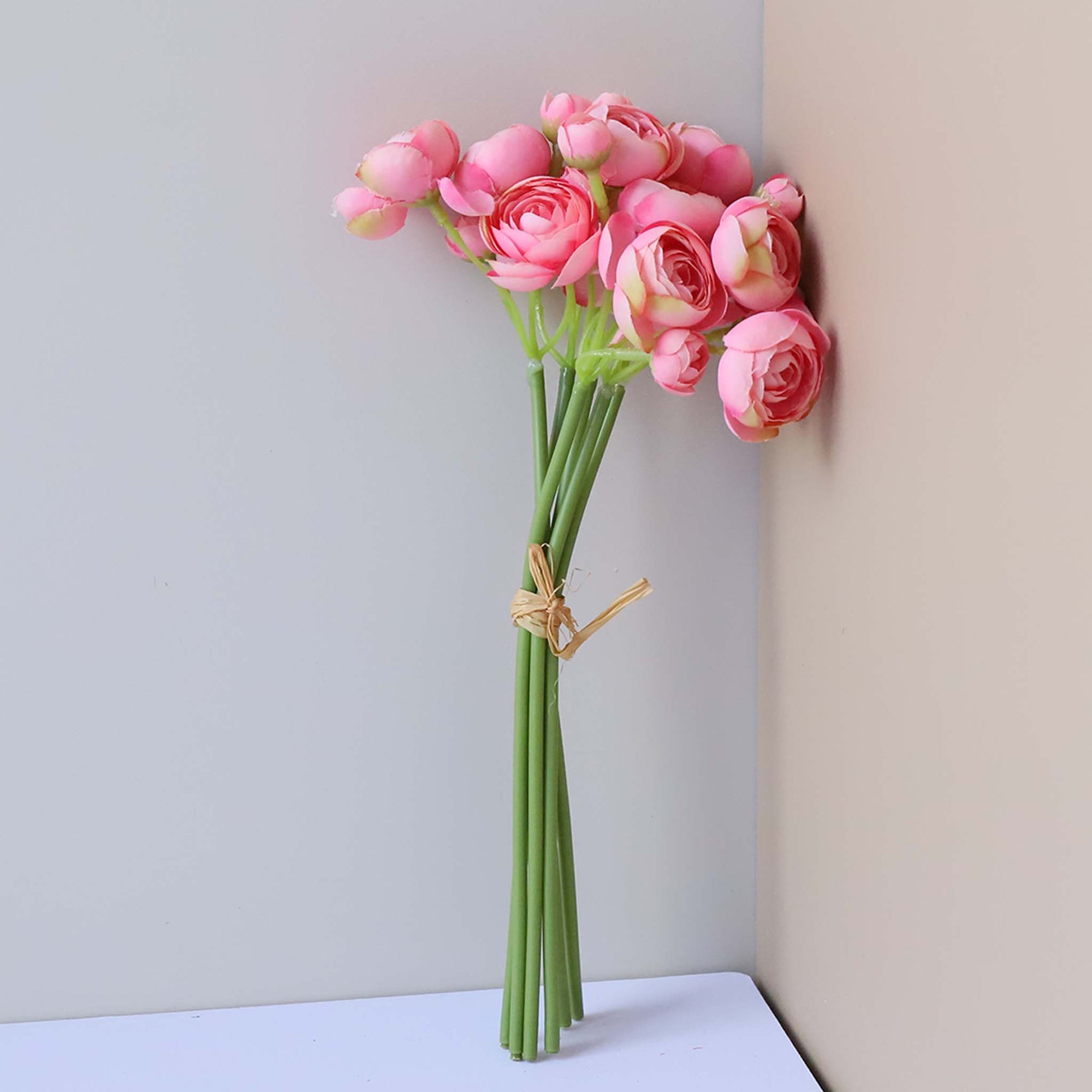 Pink Ranunculus Fake Pink Ranunculus Fake Flower Bush 11