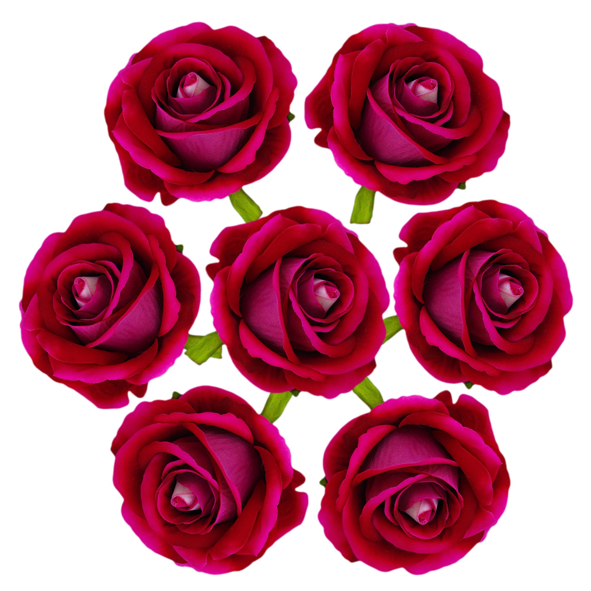 Artificial Flowers Silk Rose Heads in Bulk