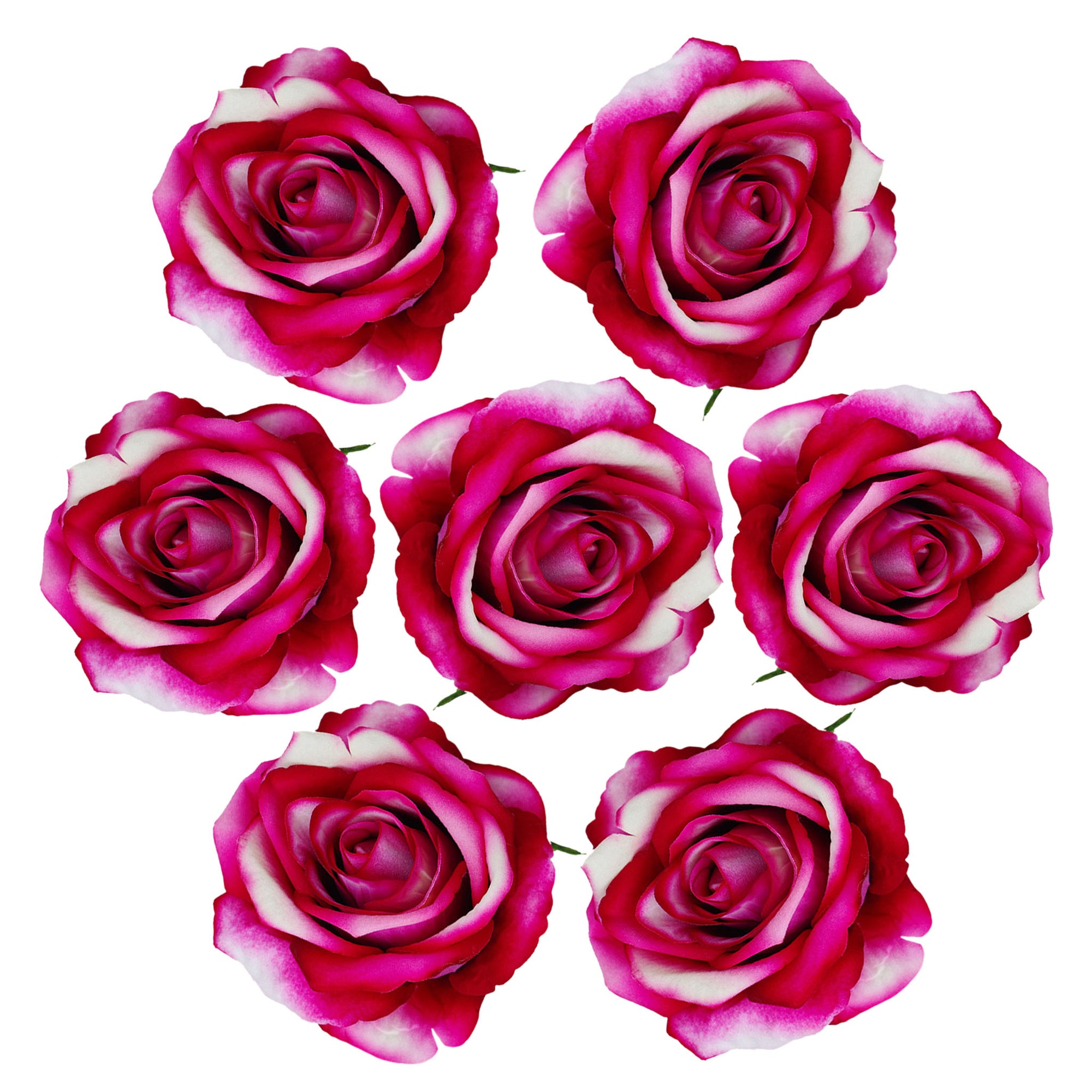 Artificial Flowers Silk Rose Heads in Bulk