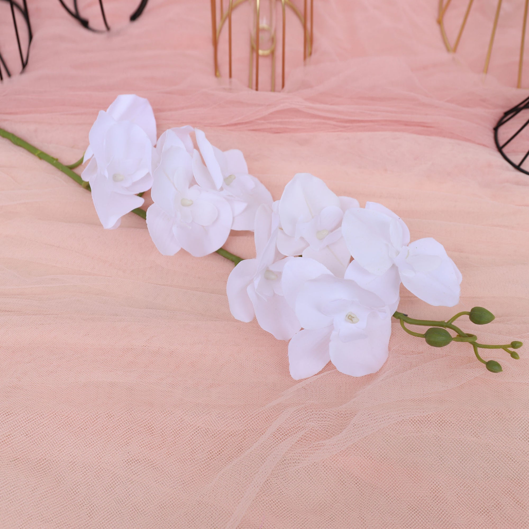 Orchid Centerpieces Butterfly Artificial Flowers 5pcs Wedding Dinner Venue Decoration