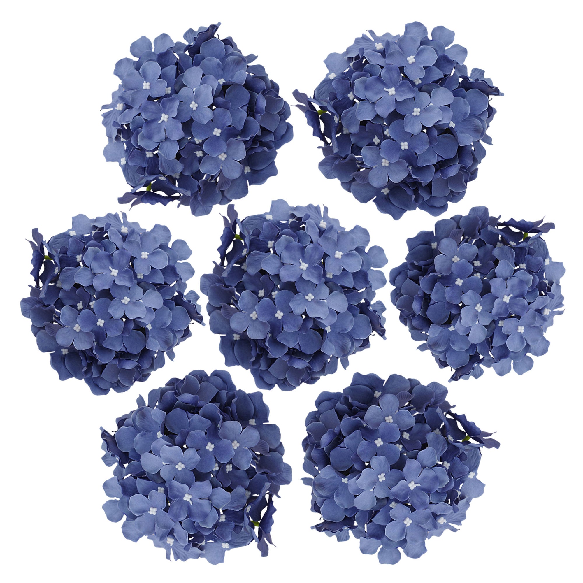 Fake Hydrangea Silk Flower Heads 17cm