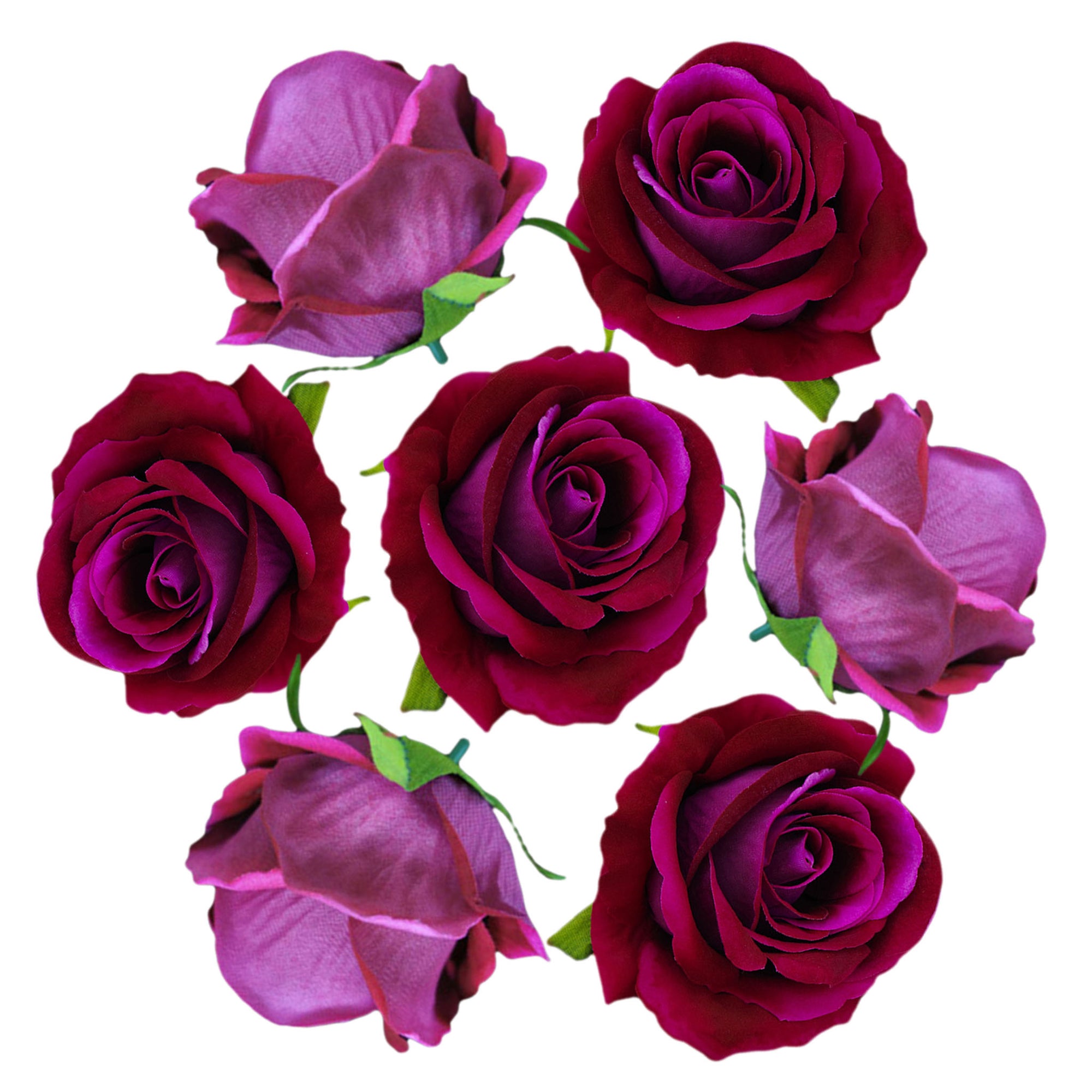 Artificial Flowers Silk Rose Heads in Bulk