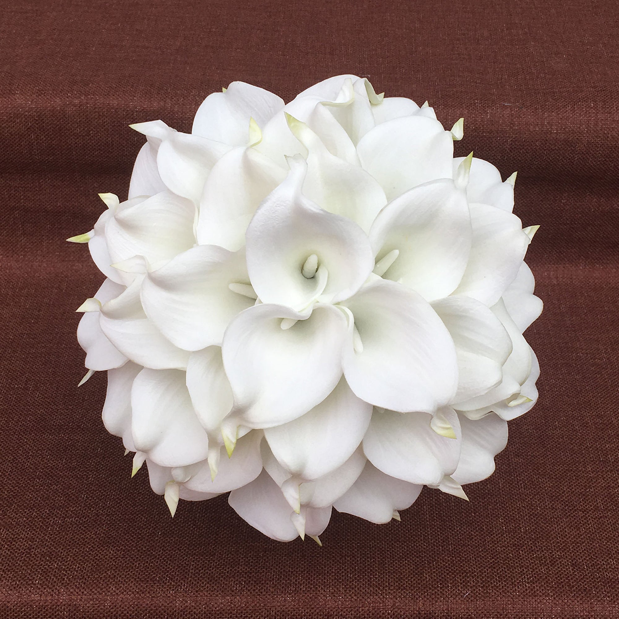 Bridal White Calla Lily Bouquet 10"