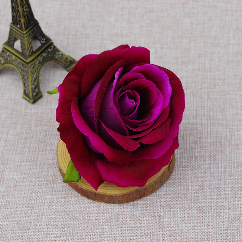 Artificial Flowers Silk Rose Heads in Bulk