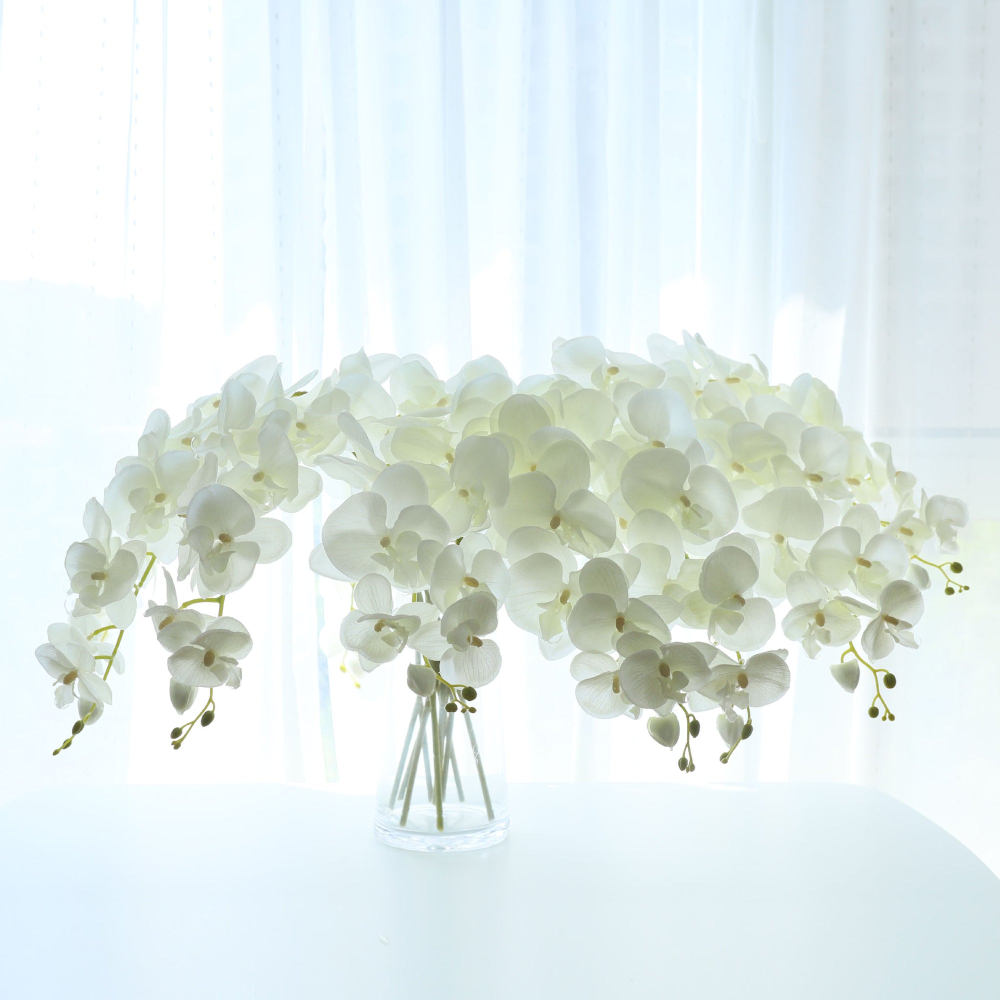 Orchid Centerpieces Butterfly Artificial Flowers 5pcs Wedding Dinner Venue Decoration