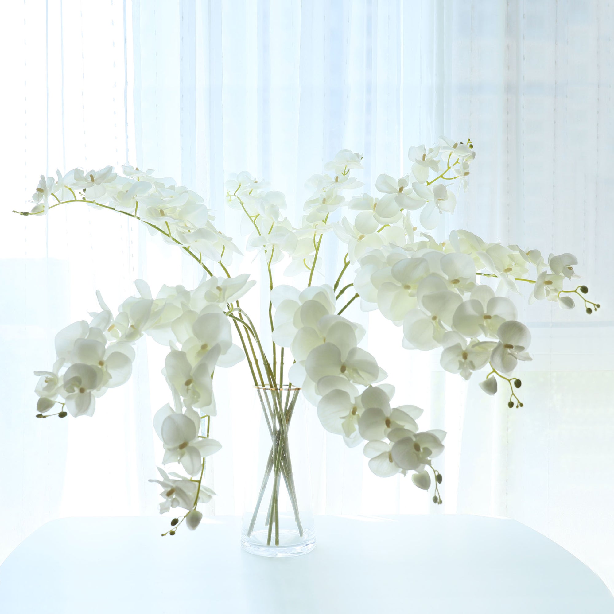 Fake Orchid Cream Phalaenopsis White Wedding Flowers