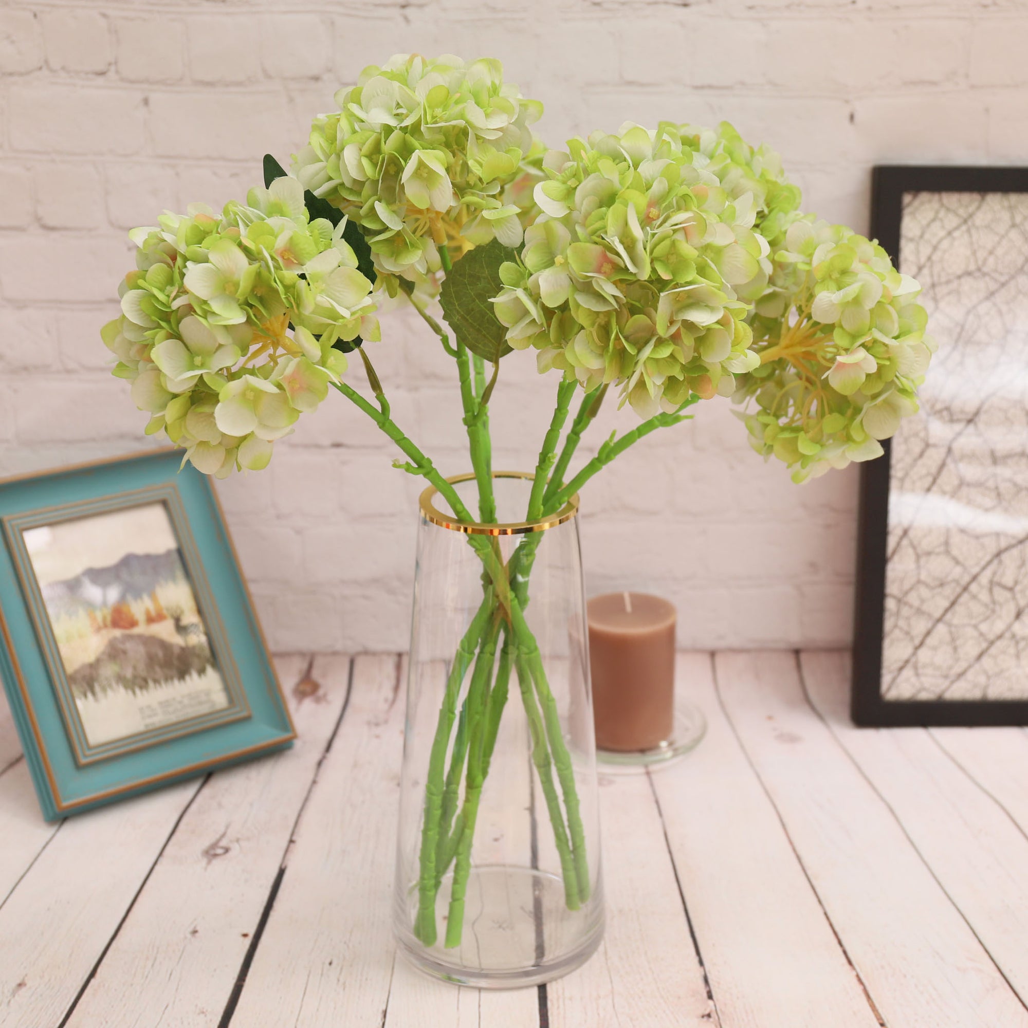 Wedding Flowers Silk Hydrangeas Arrangement