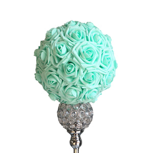 spa blue foam flower ball