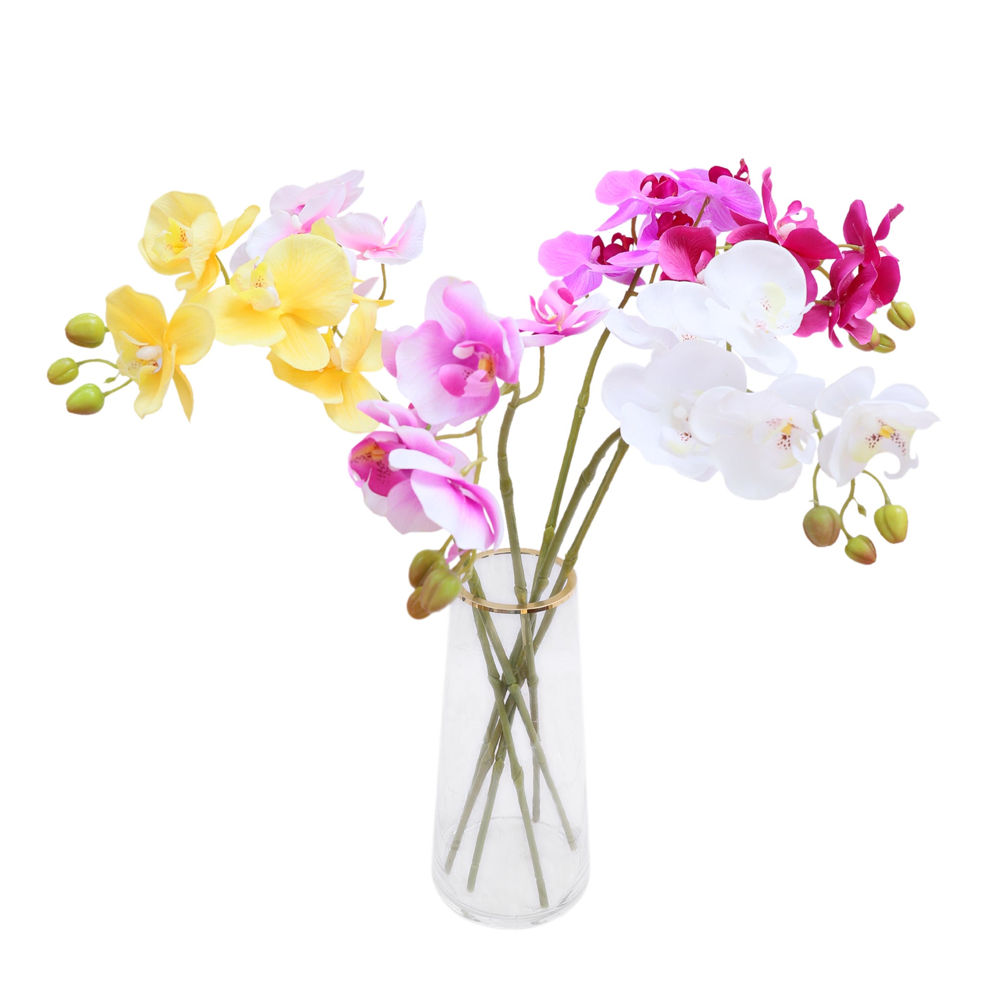 Real Touch Orchids Fake Phalaenopsis Flowers