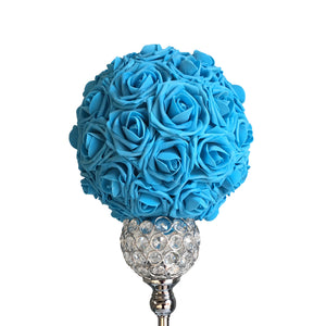 turquoise flower ball