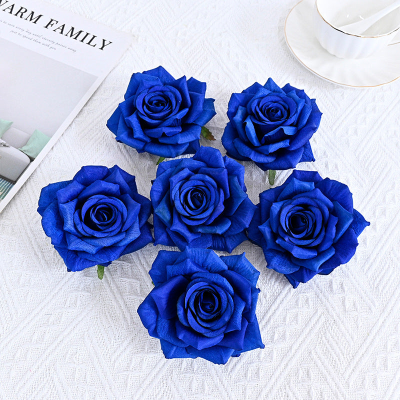 Wholesale Silk Flat Roses Artificial Flowers Crafts