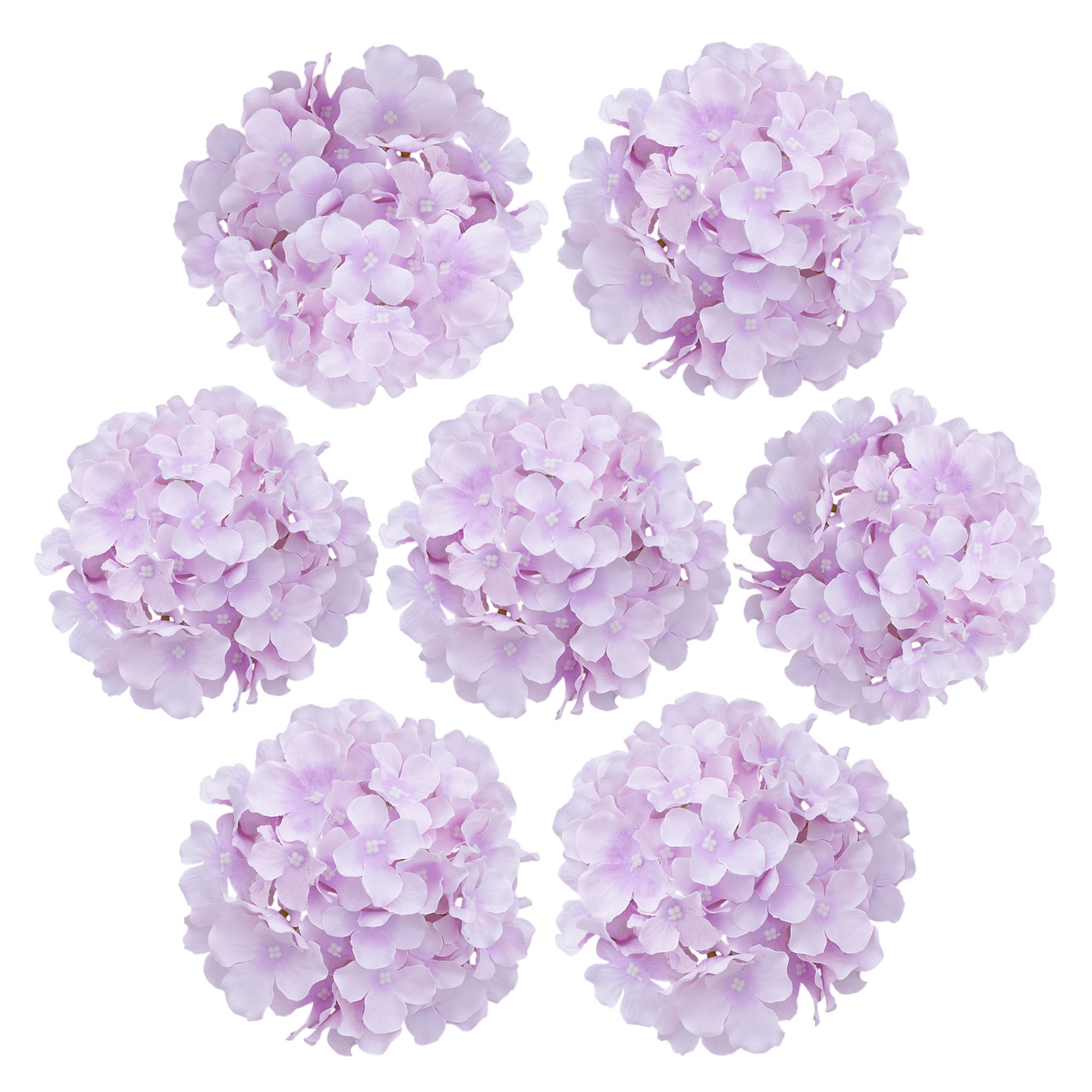 Fake Hydrangea Silk Flower Heads 17cm