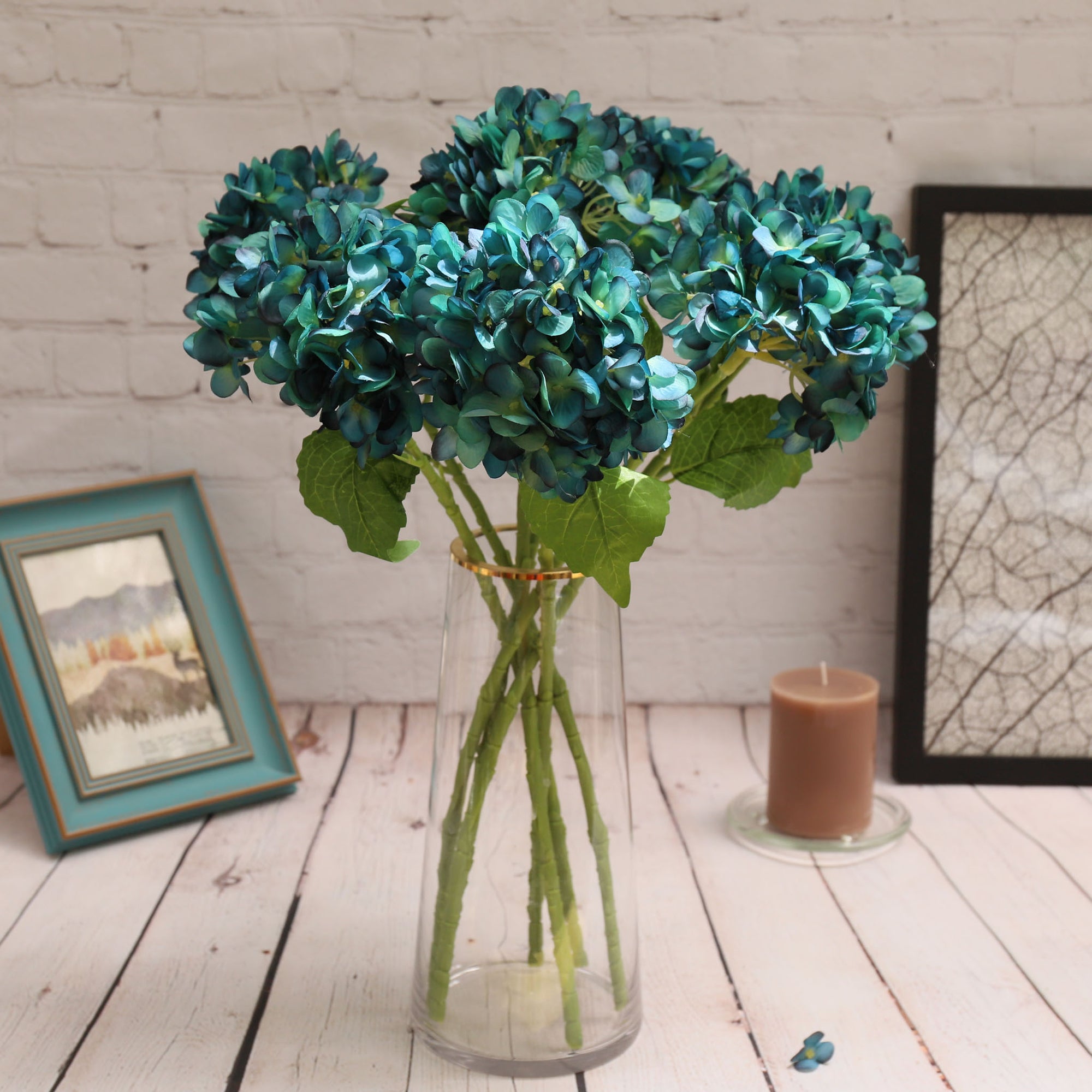 Wedding Flowers Silk Hydrangeas Arrangement