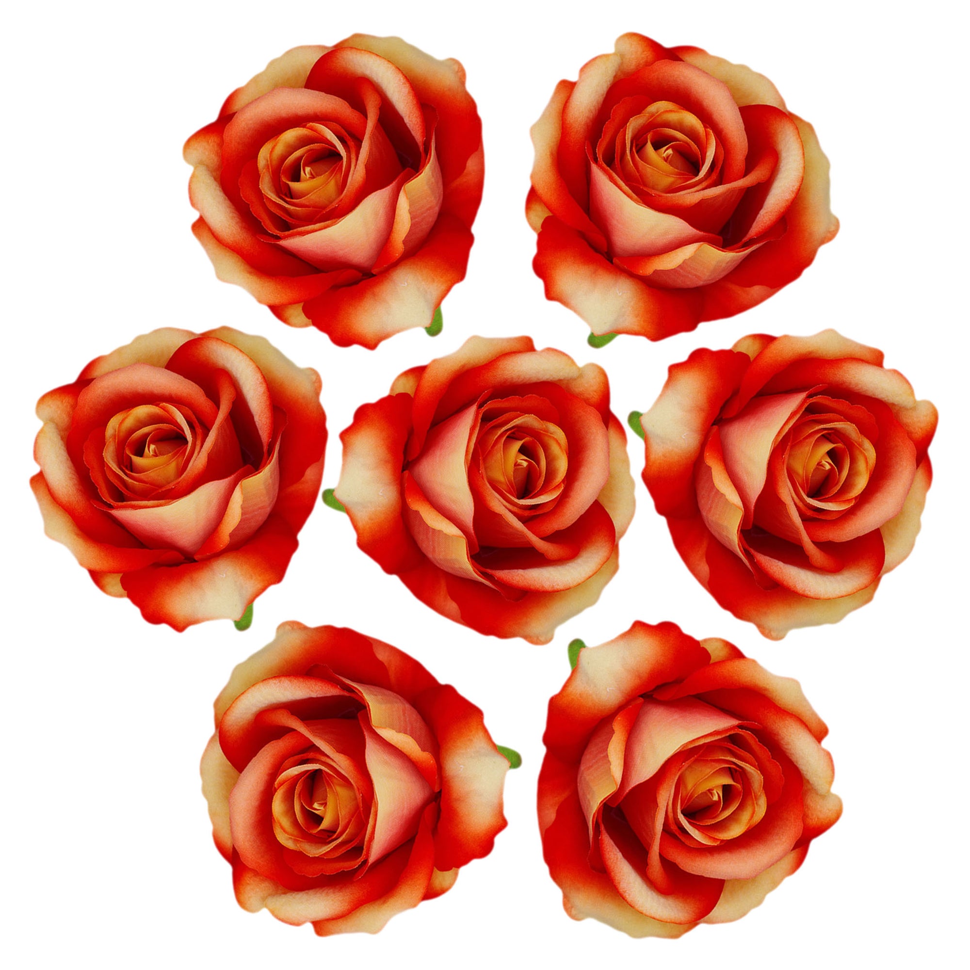 Artificial Flowers Silk Rose Heads in Bulk