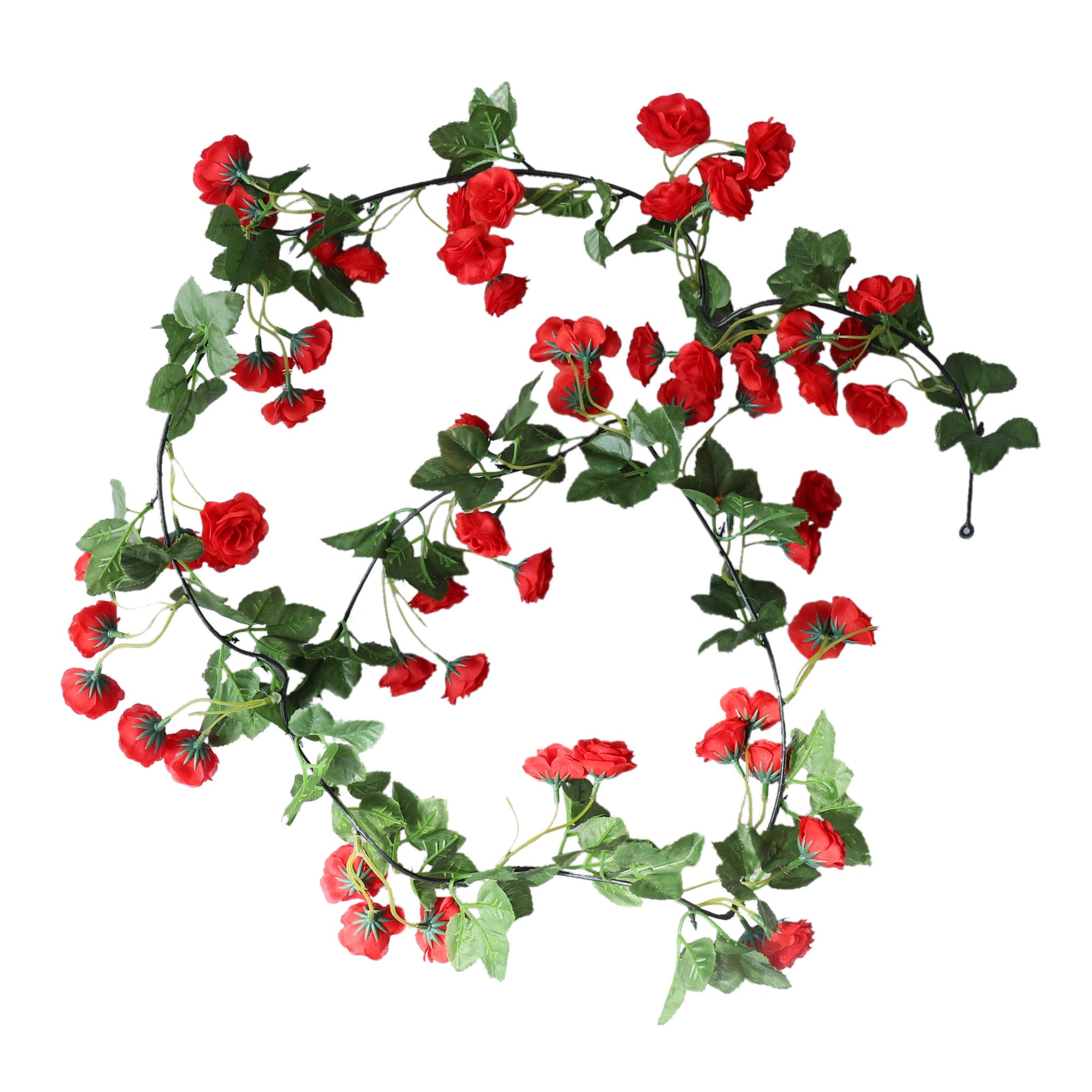 Artificial Flower Vines Tiny Roses Floral Arrangement for Home Wedding