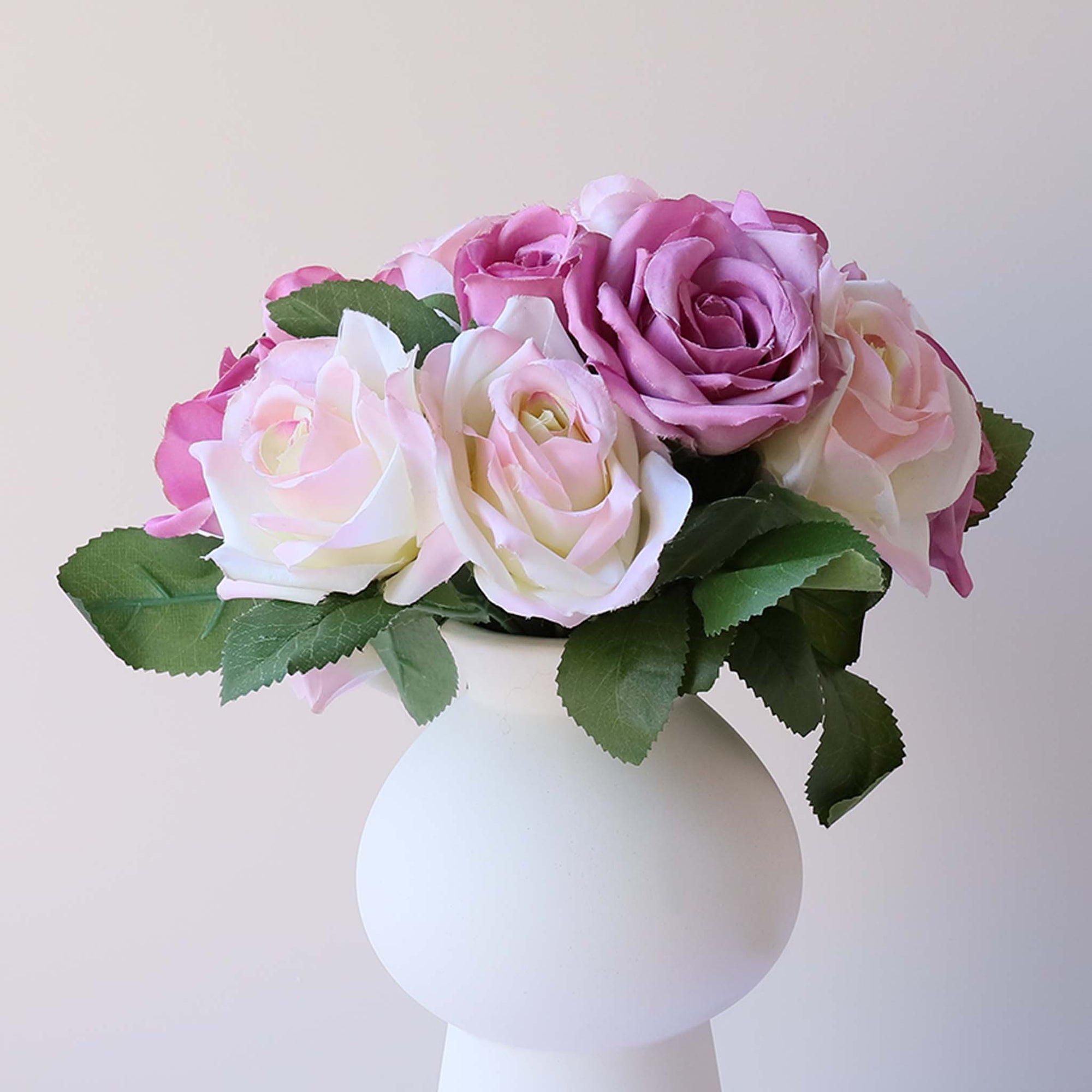 Small Flower Bunch Silk Rose Bouquet for DIY Crafts