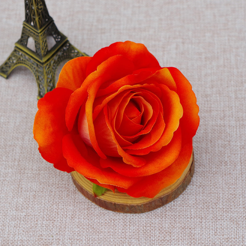 Artificial Flowers Silk Rose Heads in Bulk