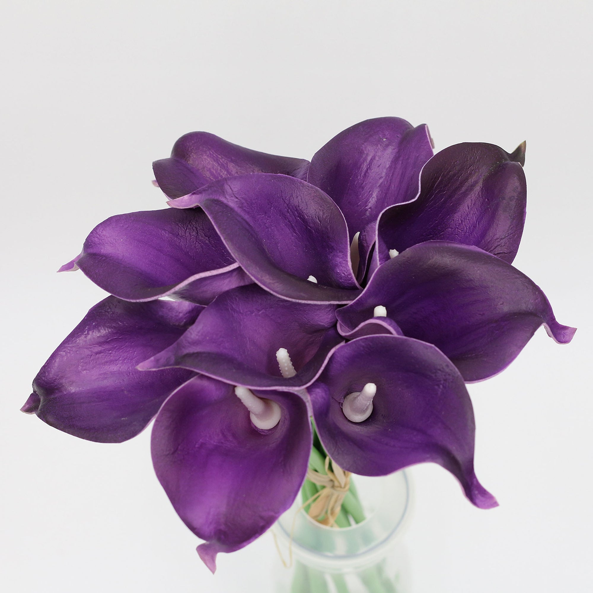 Eggplant Purple Calla Lily Wedding Bouquet