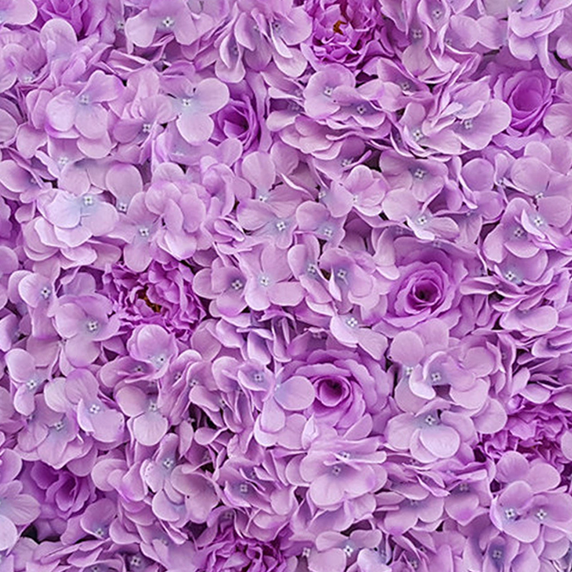 Silk Flower Panel Lavender Wedding Backdrop Heart Table Background