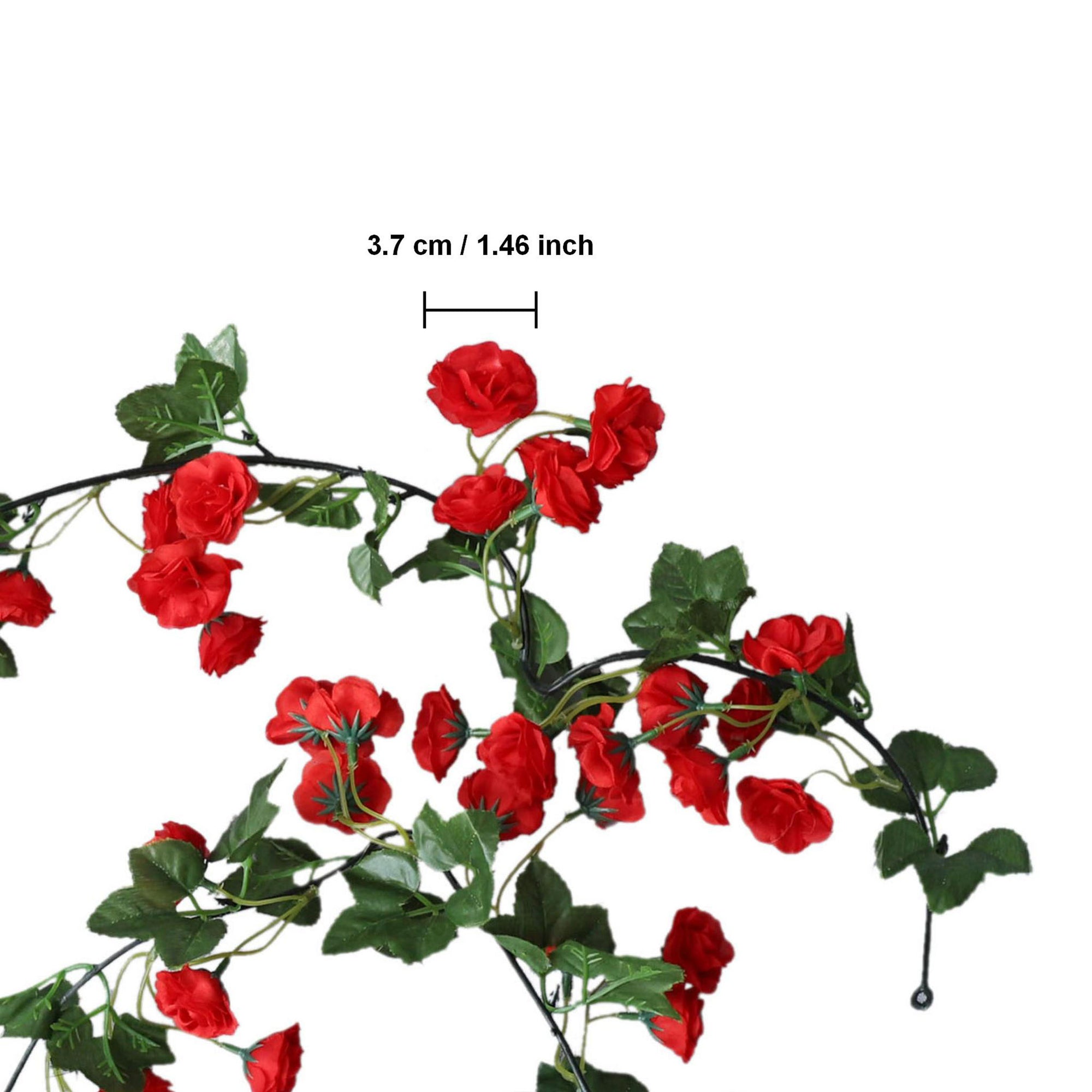 Artificial Flower Vines Tiny Roses Floral Arrangement for Home Wedding