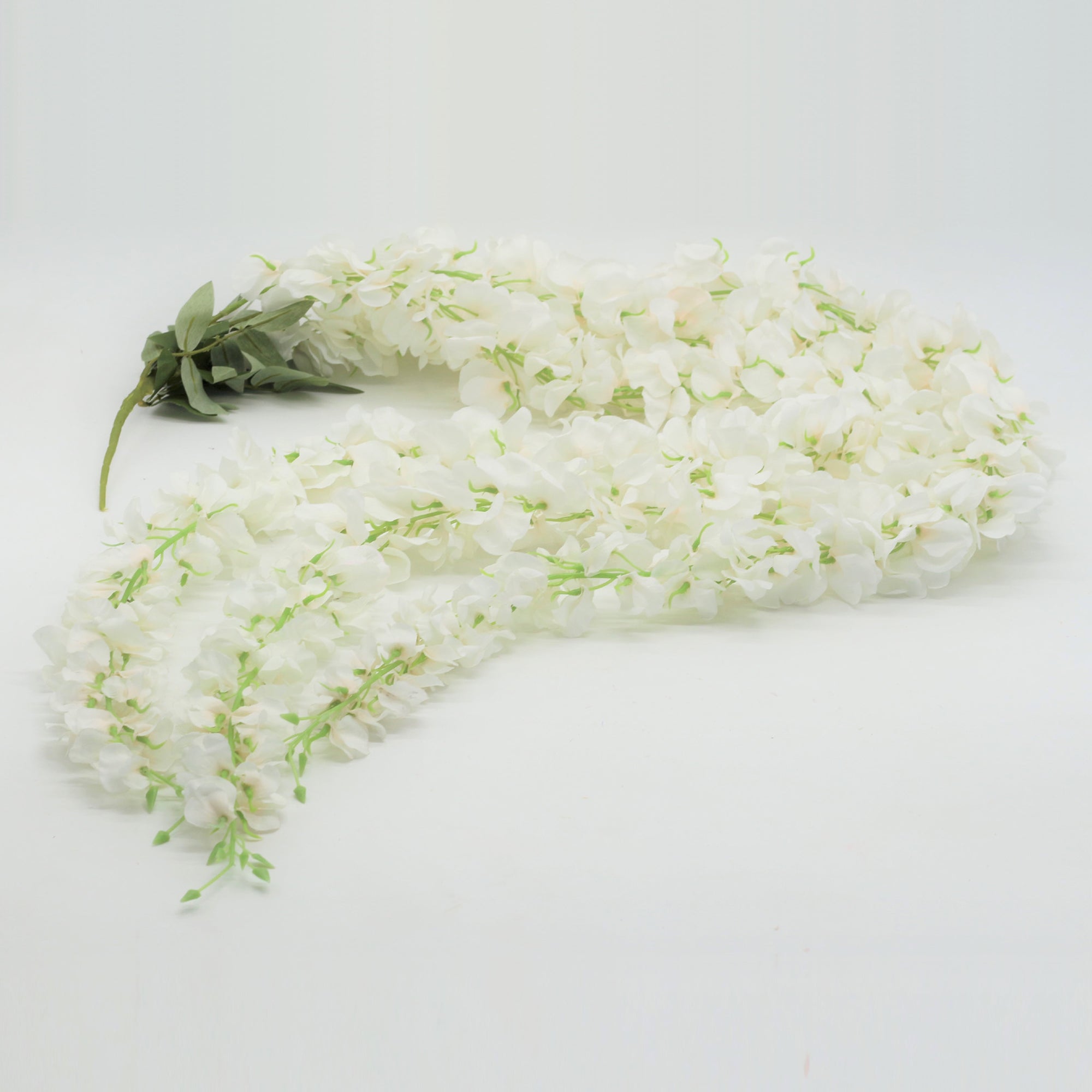White Wisteria Vines Artificial Hanging Flower Garland