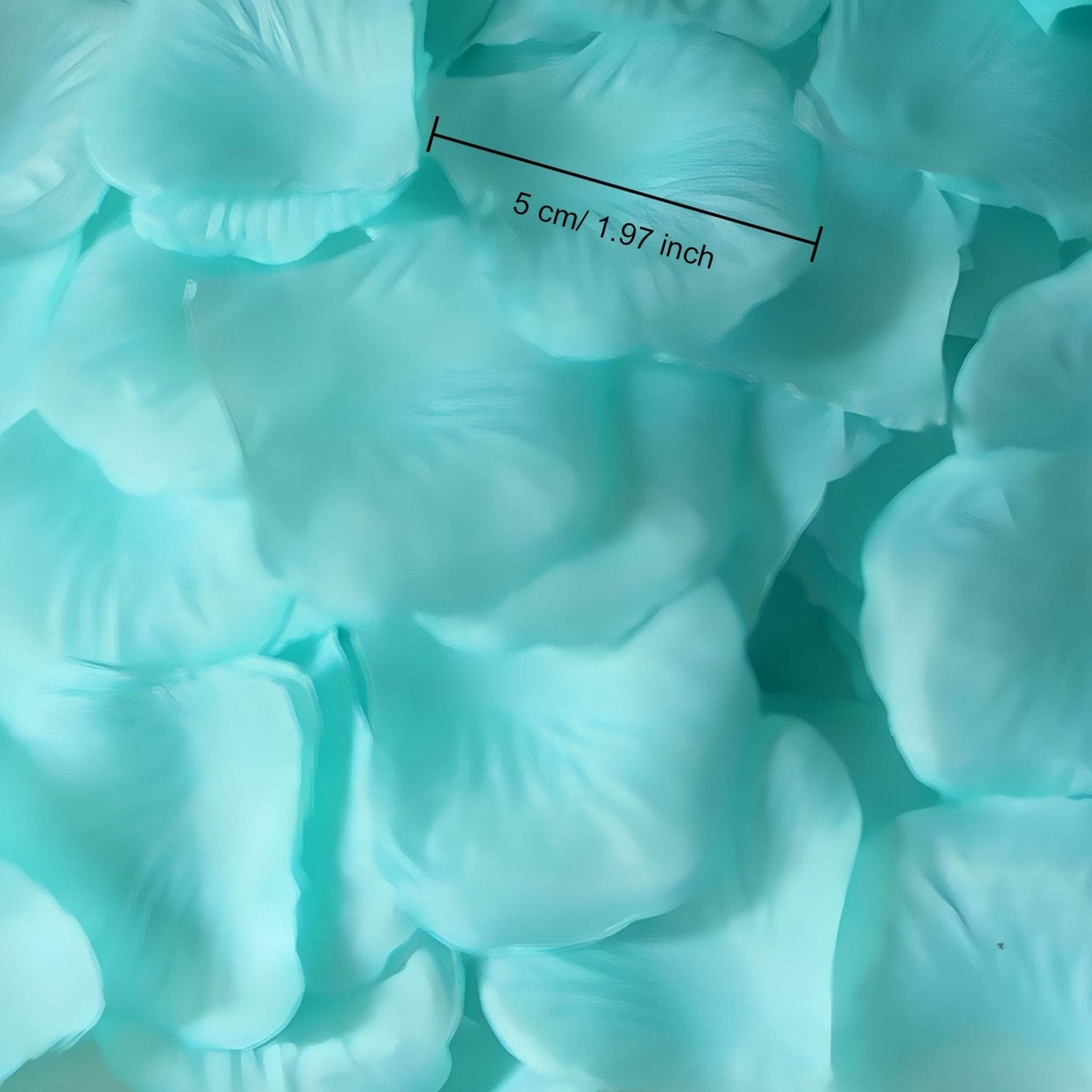 500 pcs Silk Rose Petals Pool Blue Wedding Decorations - VANRINA