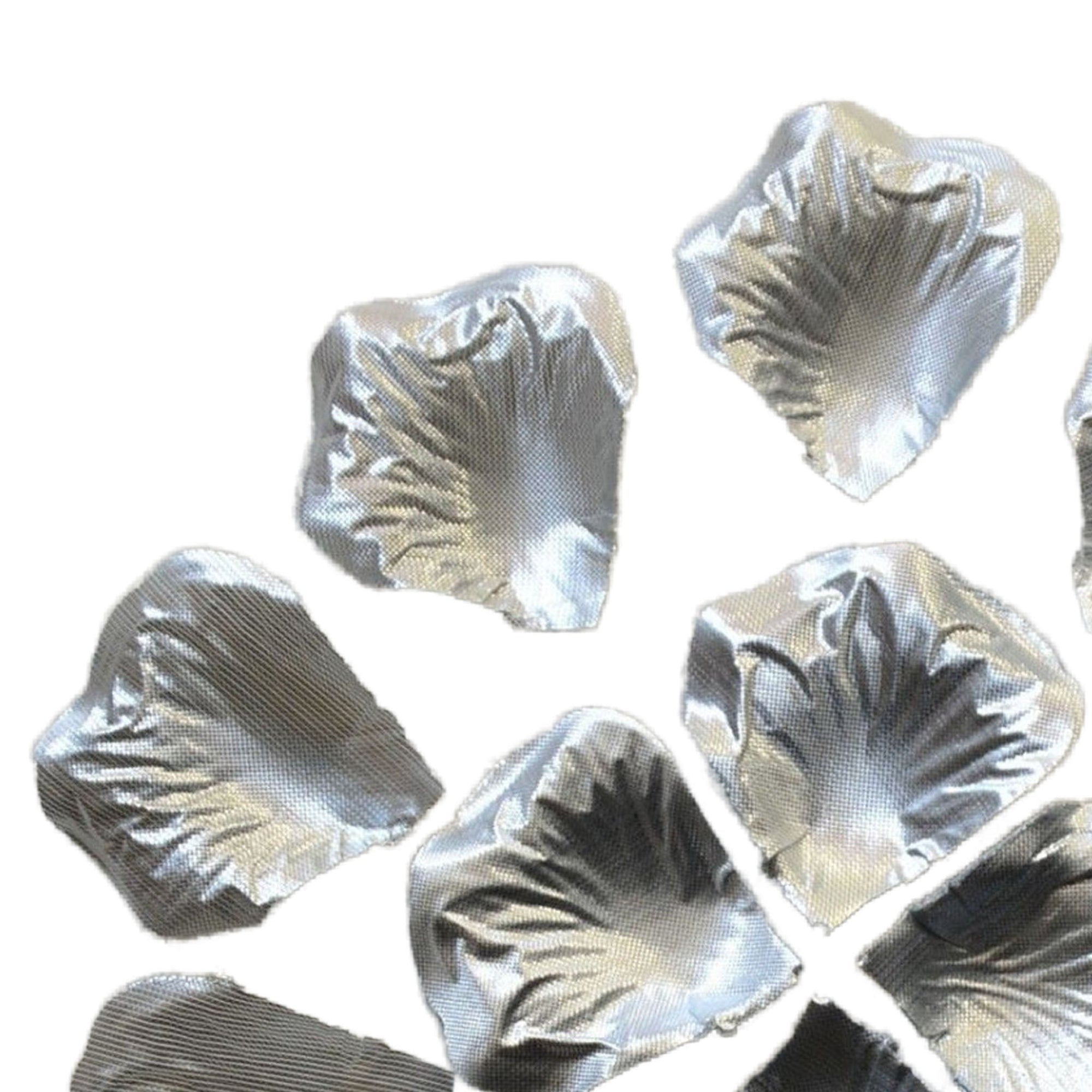 Silver Flower Petals Silk Rose Petals for Birthday Prom Party