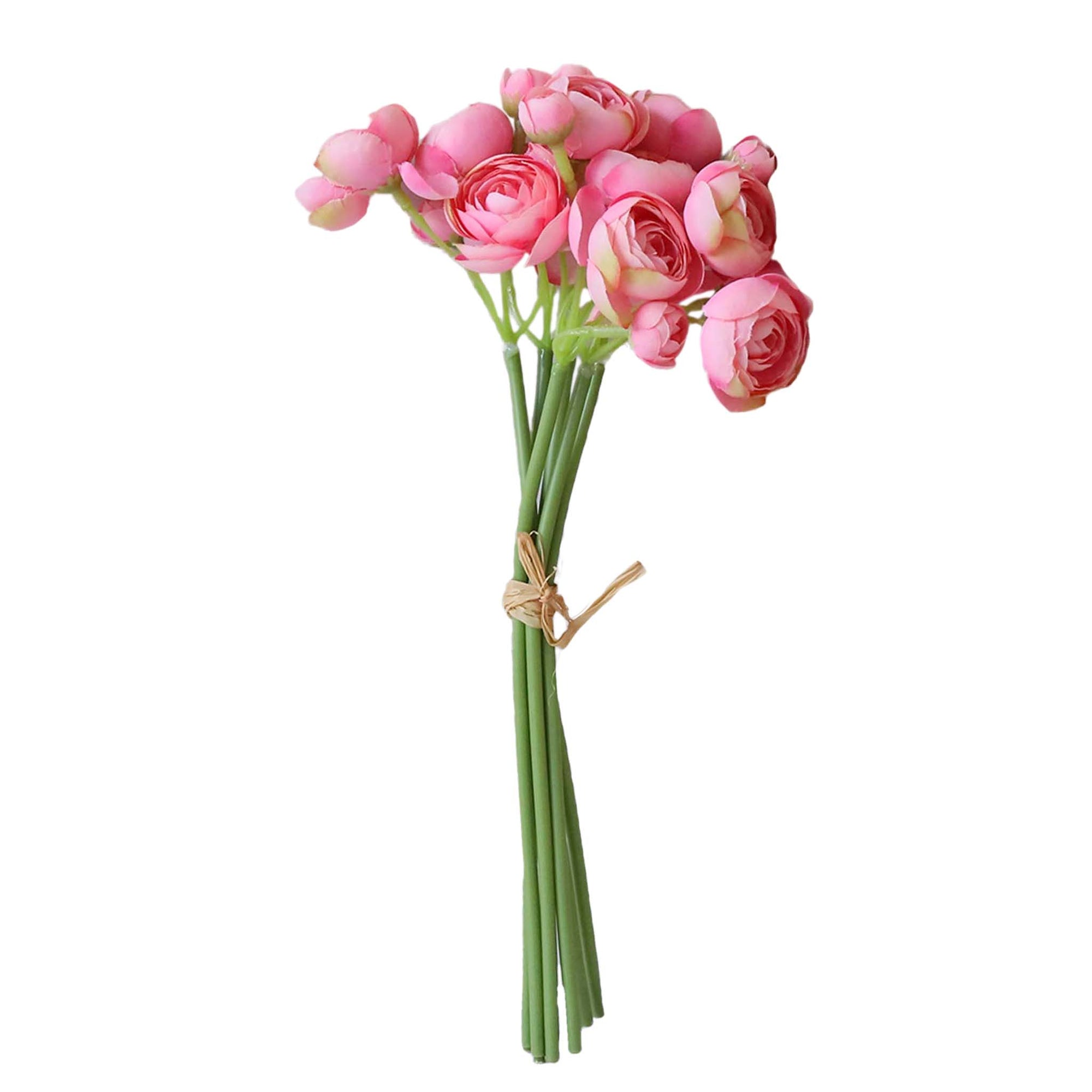 Pink Ranunculus Fake Pink Ranunculus Fake Flower Bush 11